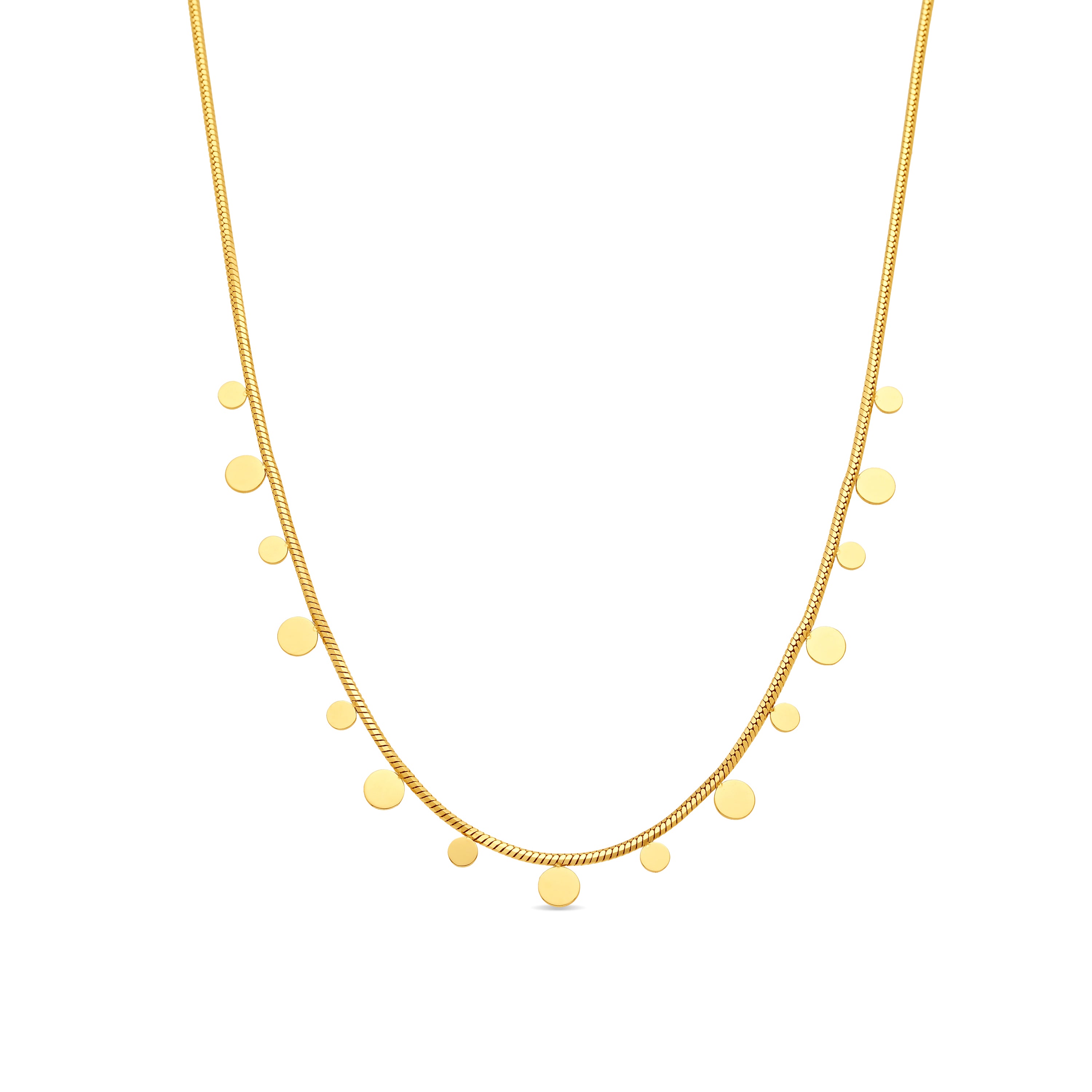 Collar acabado en oro amarillo de 18k - Bahid