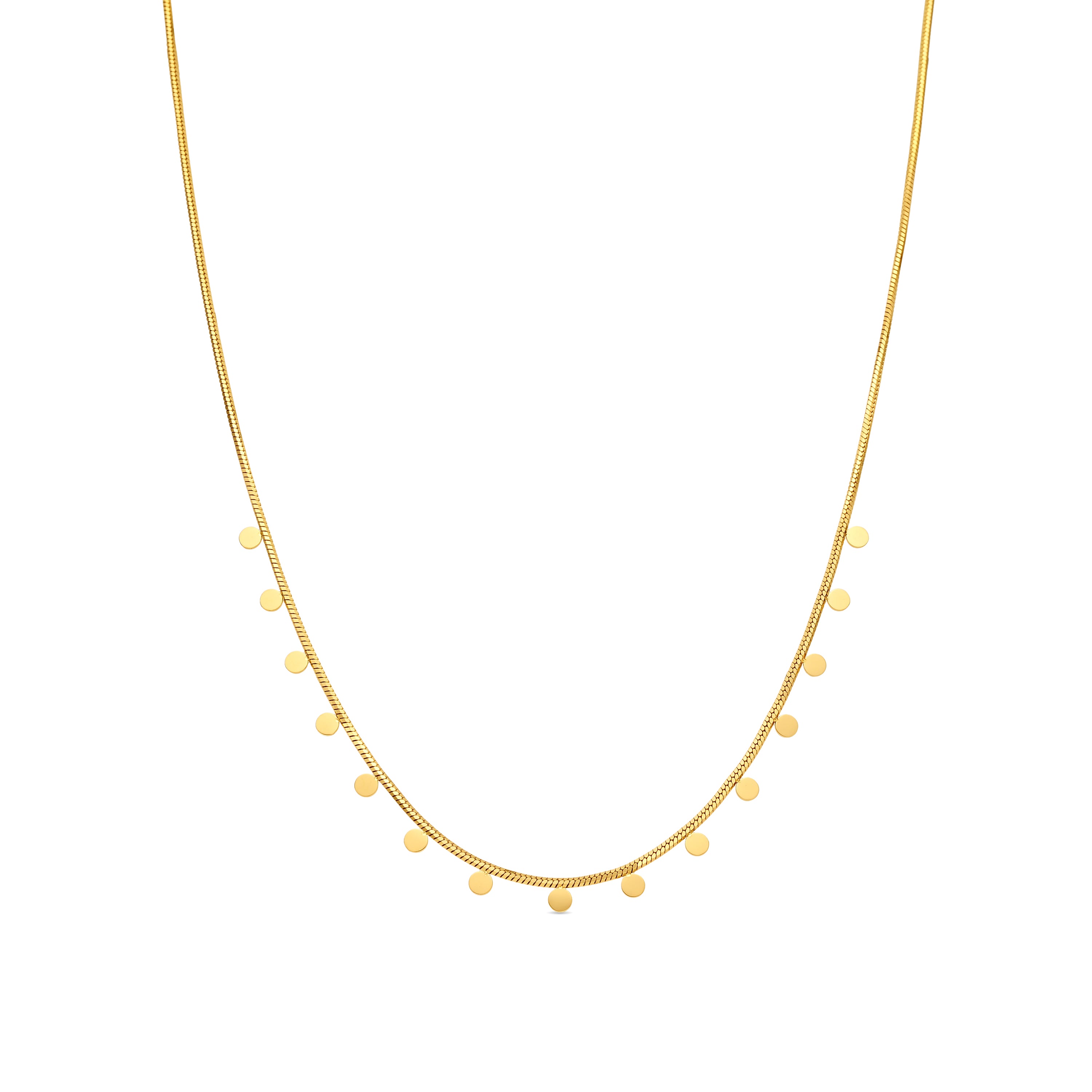 Collar acabado en oro amarillo de 18k - Pilal