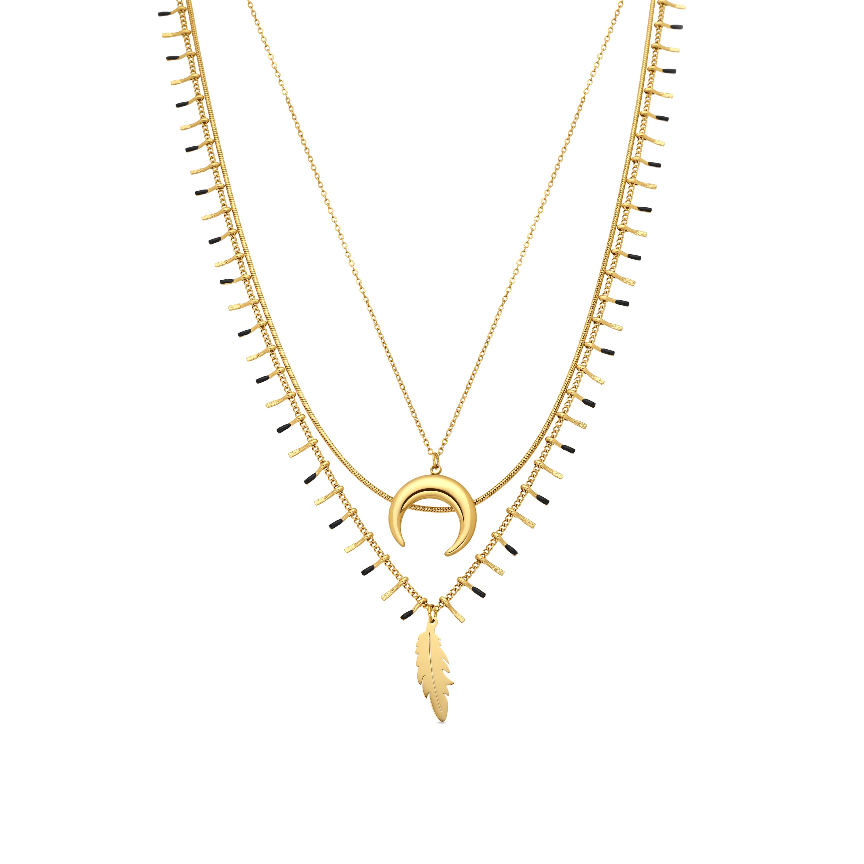 Collar acabado en oro amarillo de 18k - Rayver