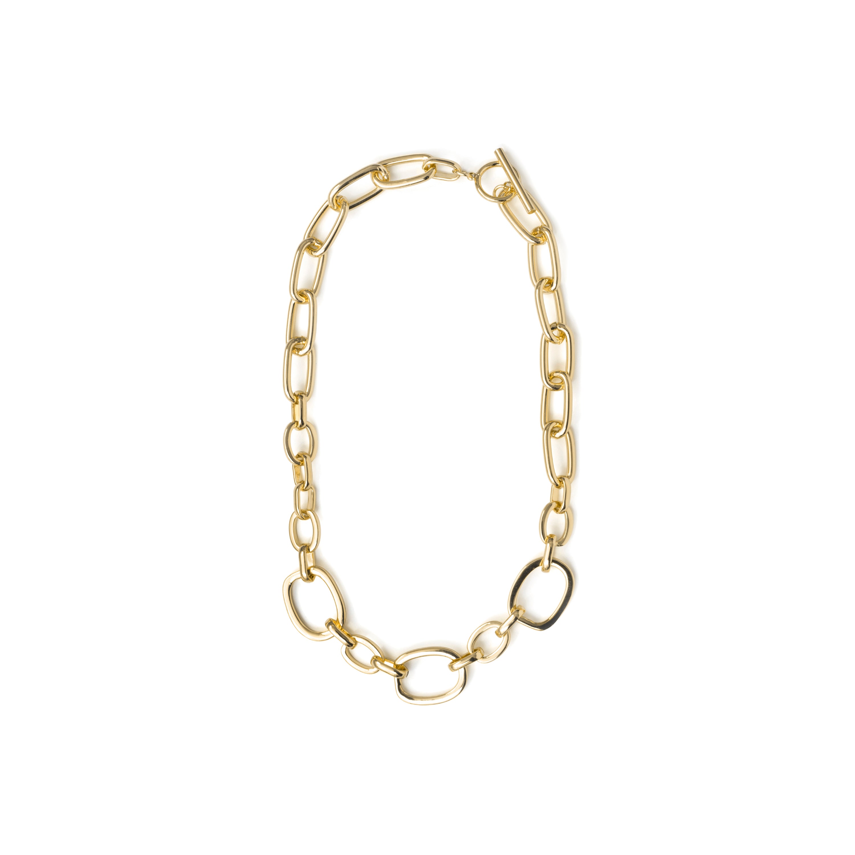 Collar acabado en oro amarillo 18k - Danli