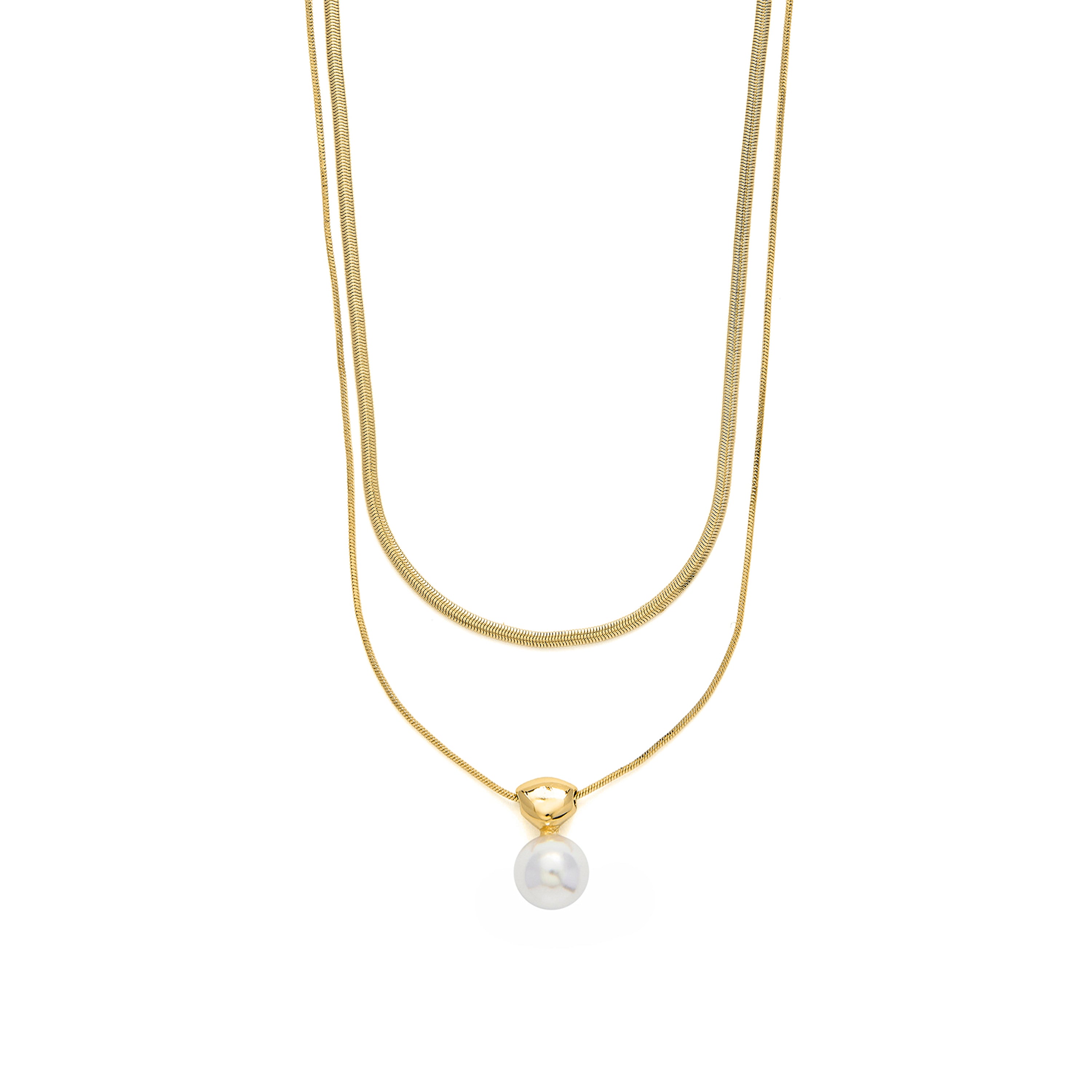Collar acabado en oro amarillo 18k - Cerya