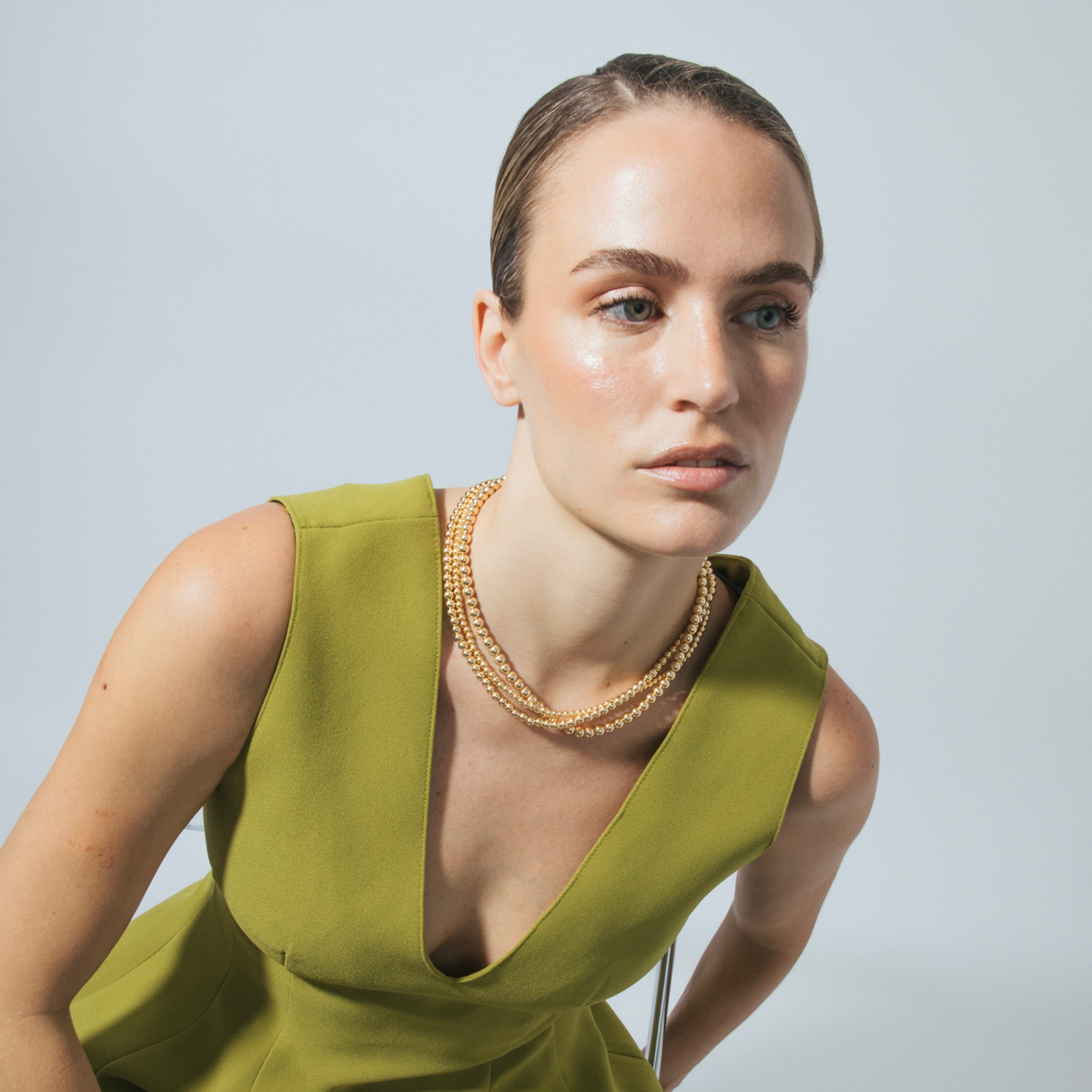 Collar acabado en oro amarillo 18k - Bielzu