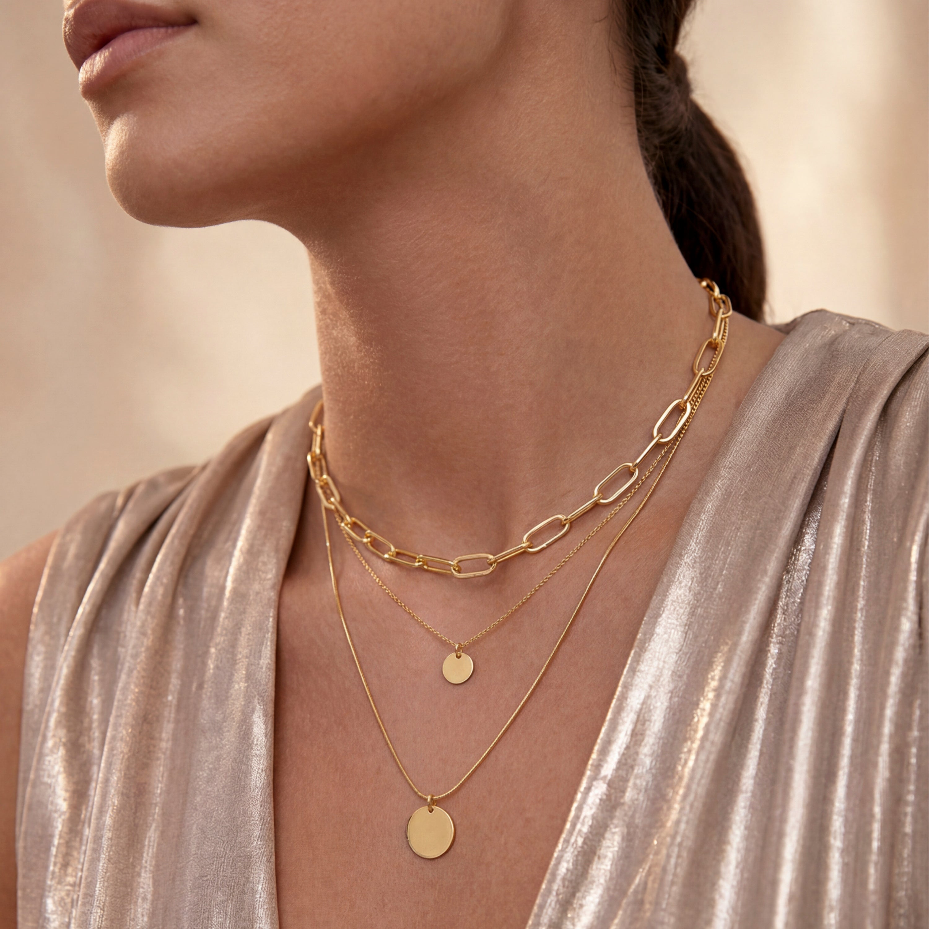Collar acabado en oro amarillo de 18k - Hanoi