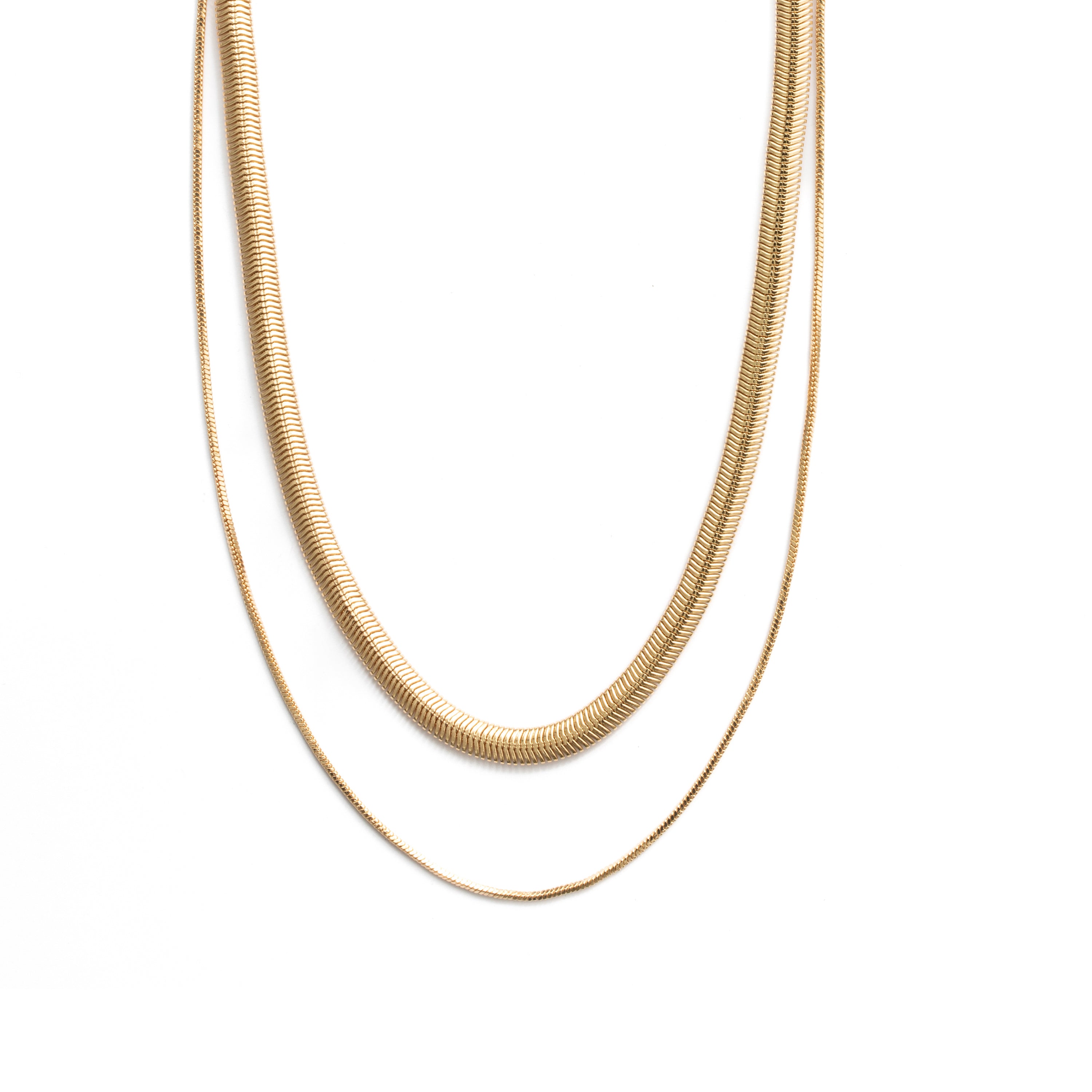 Collar acabado en oro amarillo de 18k - Jezo