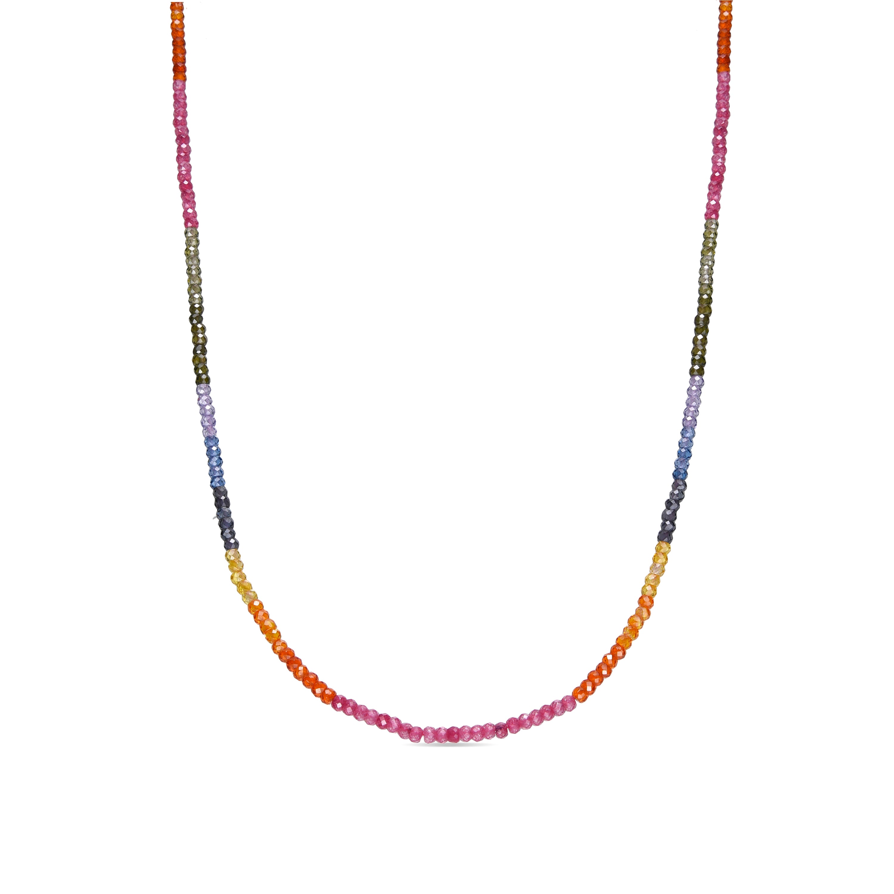 Collar de Aleación de Metal y Cristal Multicolor acabado en oro amarillo de 18k - Siran