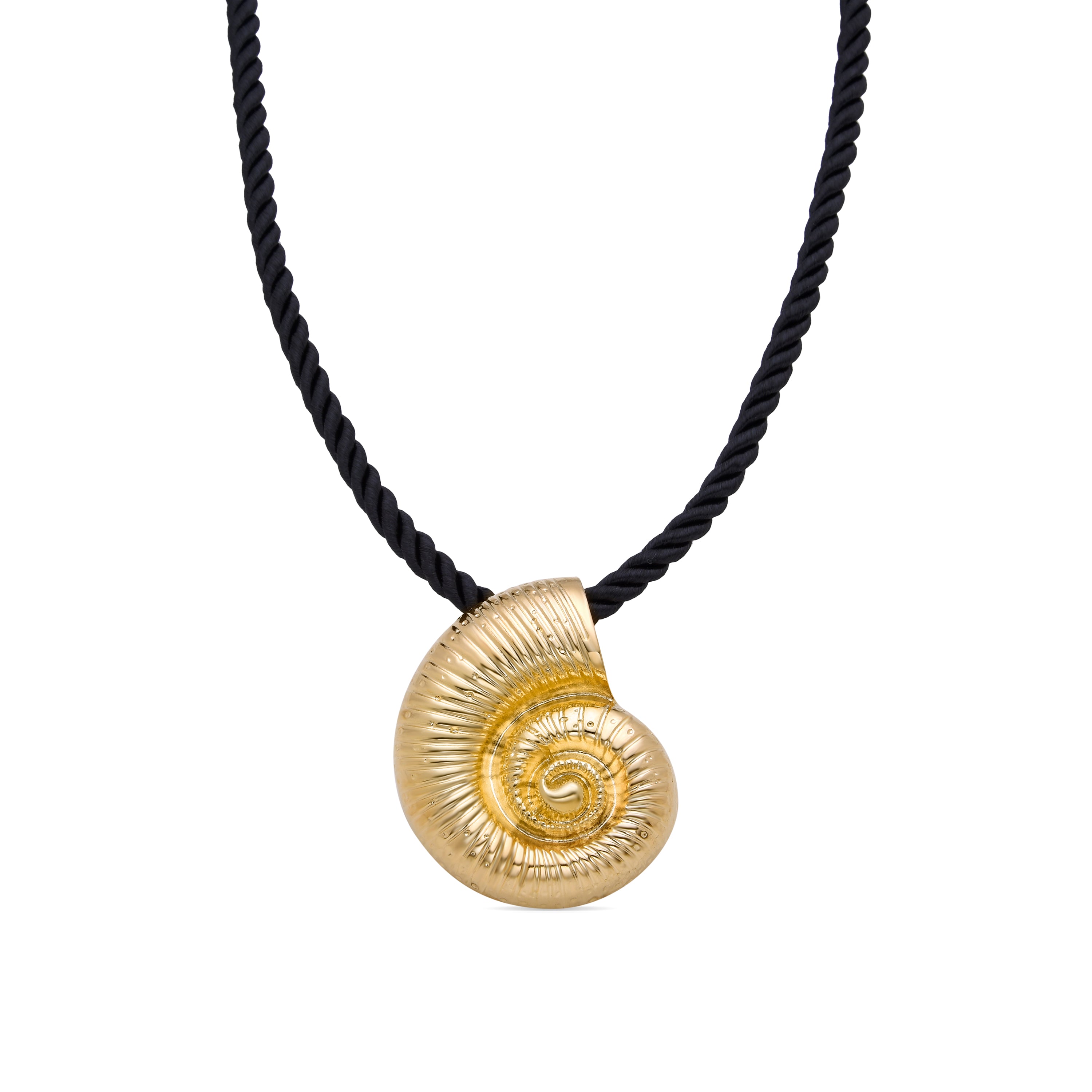 Collar acabado en oro amarillo de 18k - Caracola