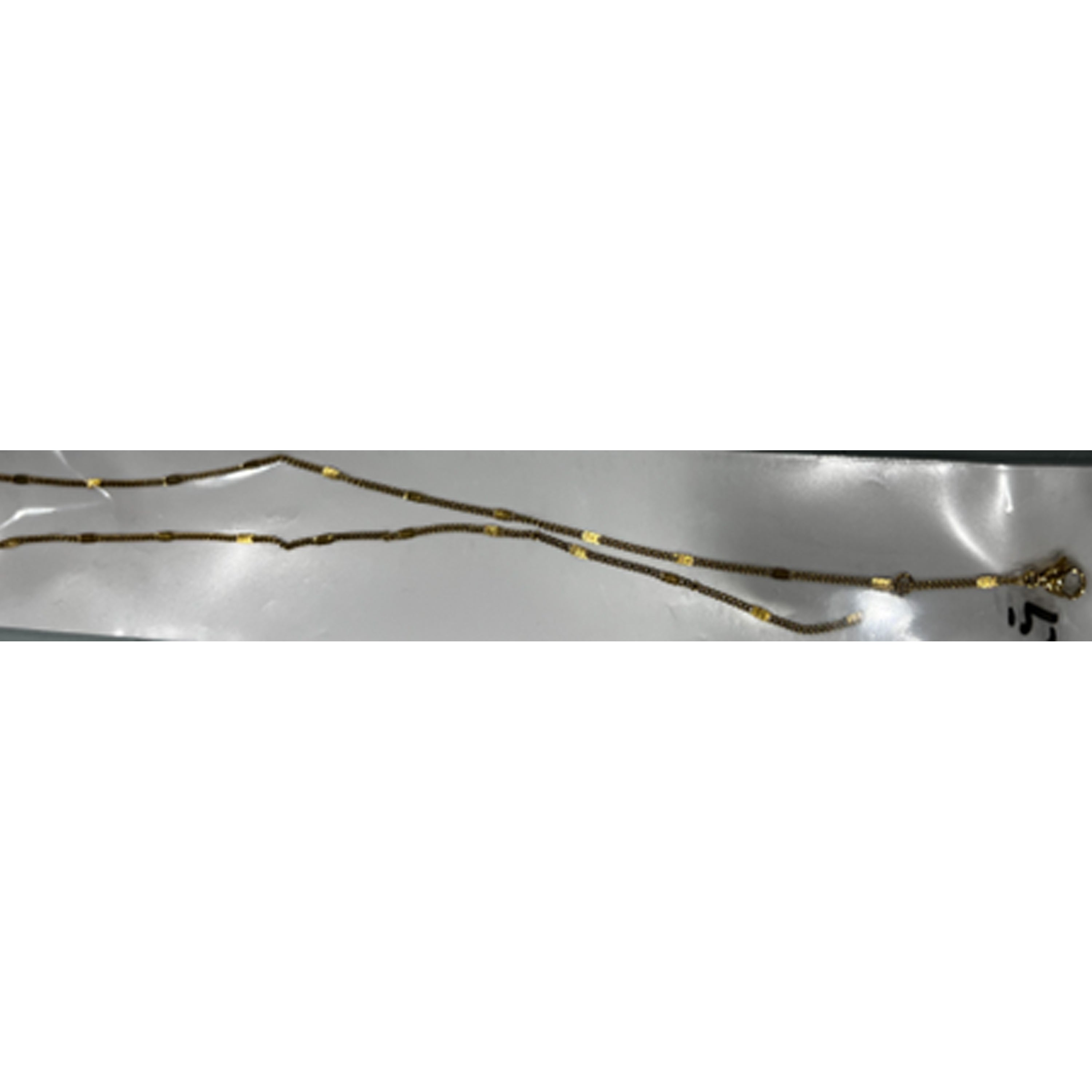 Collar acabado en oro amarillo de 18k - Sahki