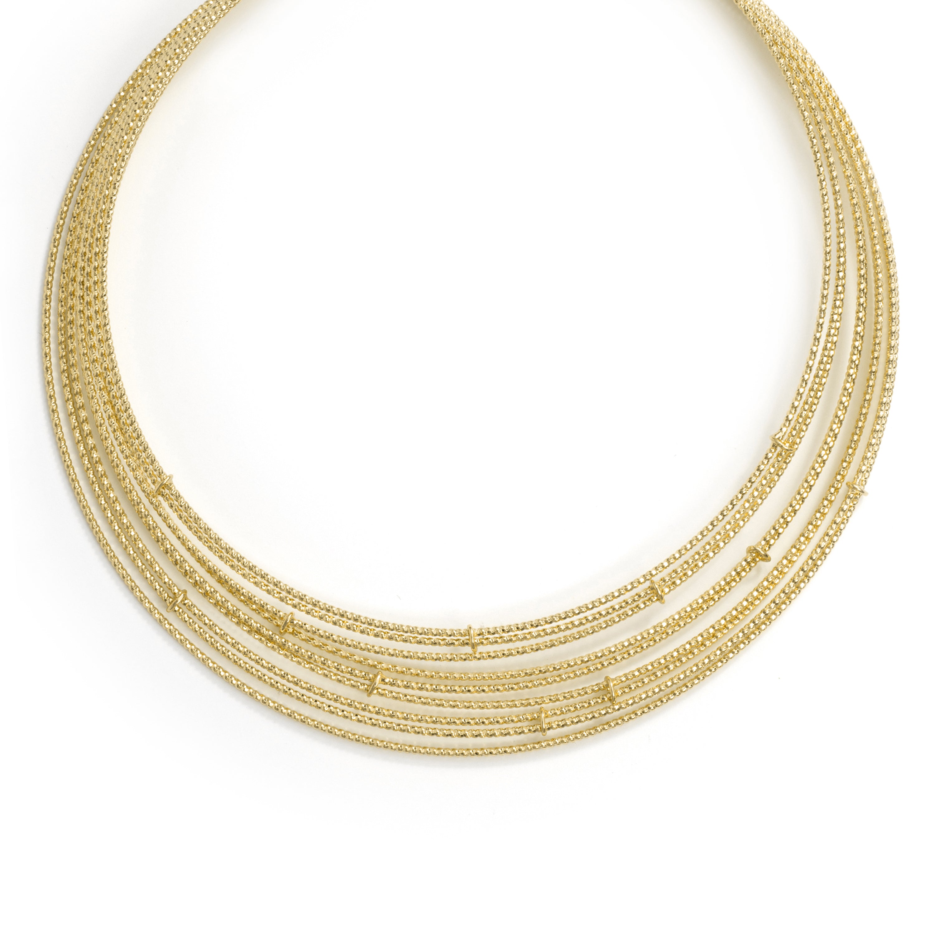 Collar acabado en oro amarillo de 18k - Lisan