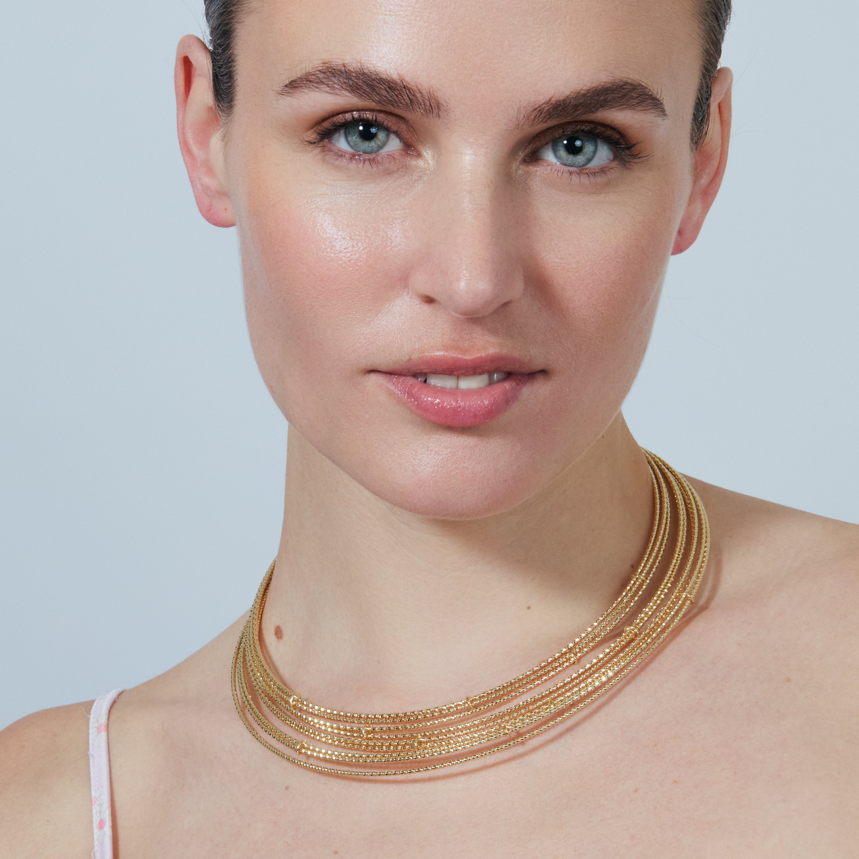 Collar acabado en oro amarillo de 18k - Lisan