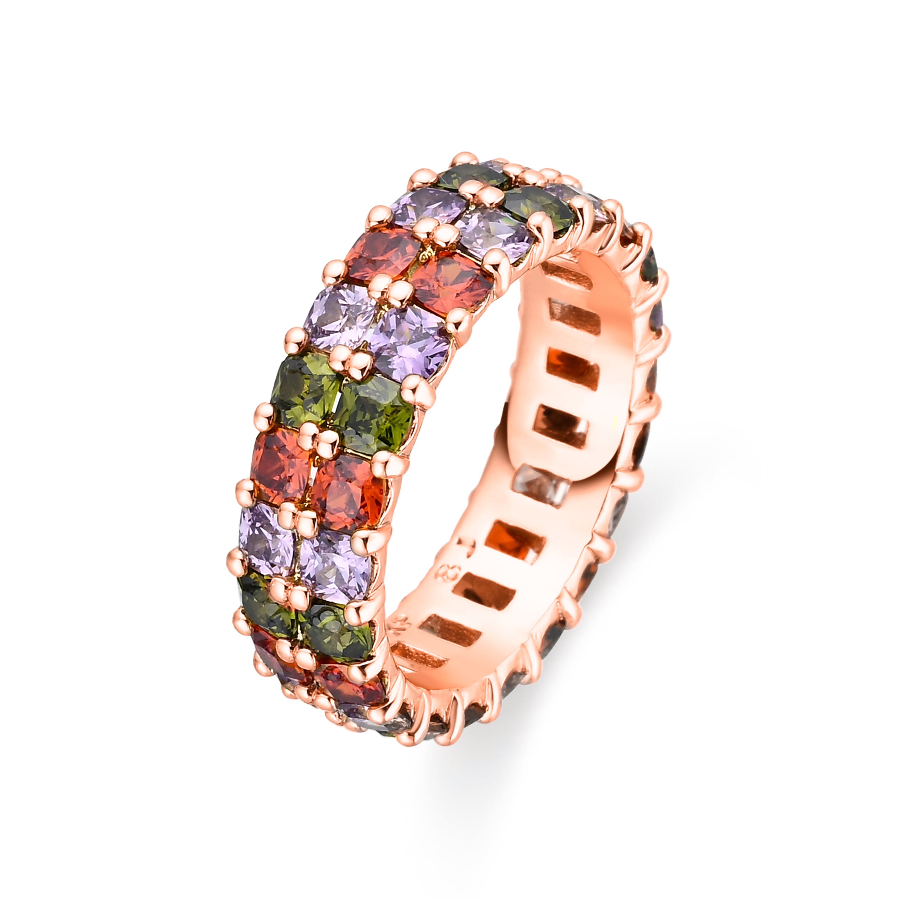 Anillo acabado en oro amarillo de 18k - Ukhad