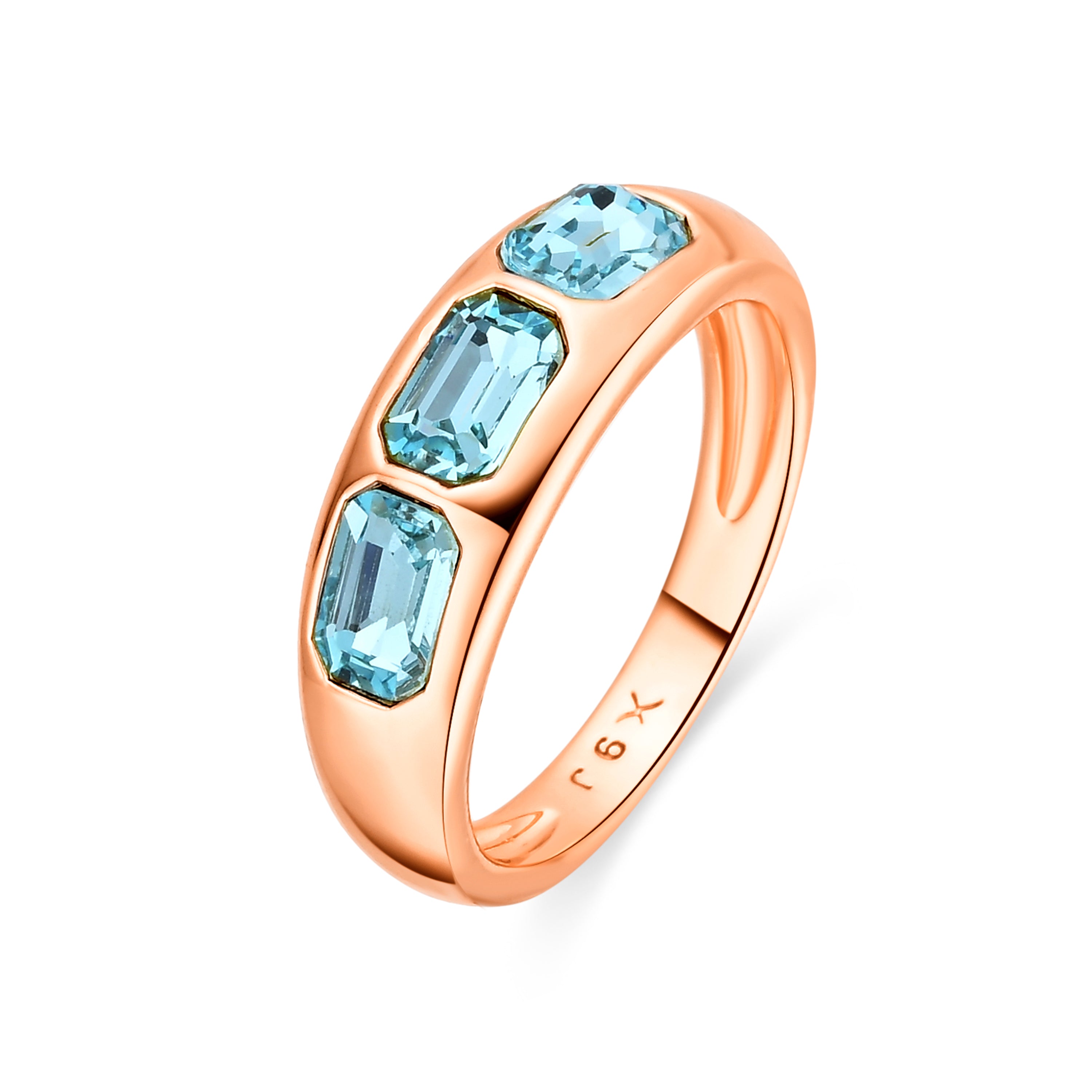 Anillo acabado en oro amarillo de 18k - Ukhad