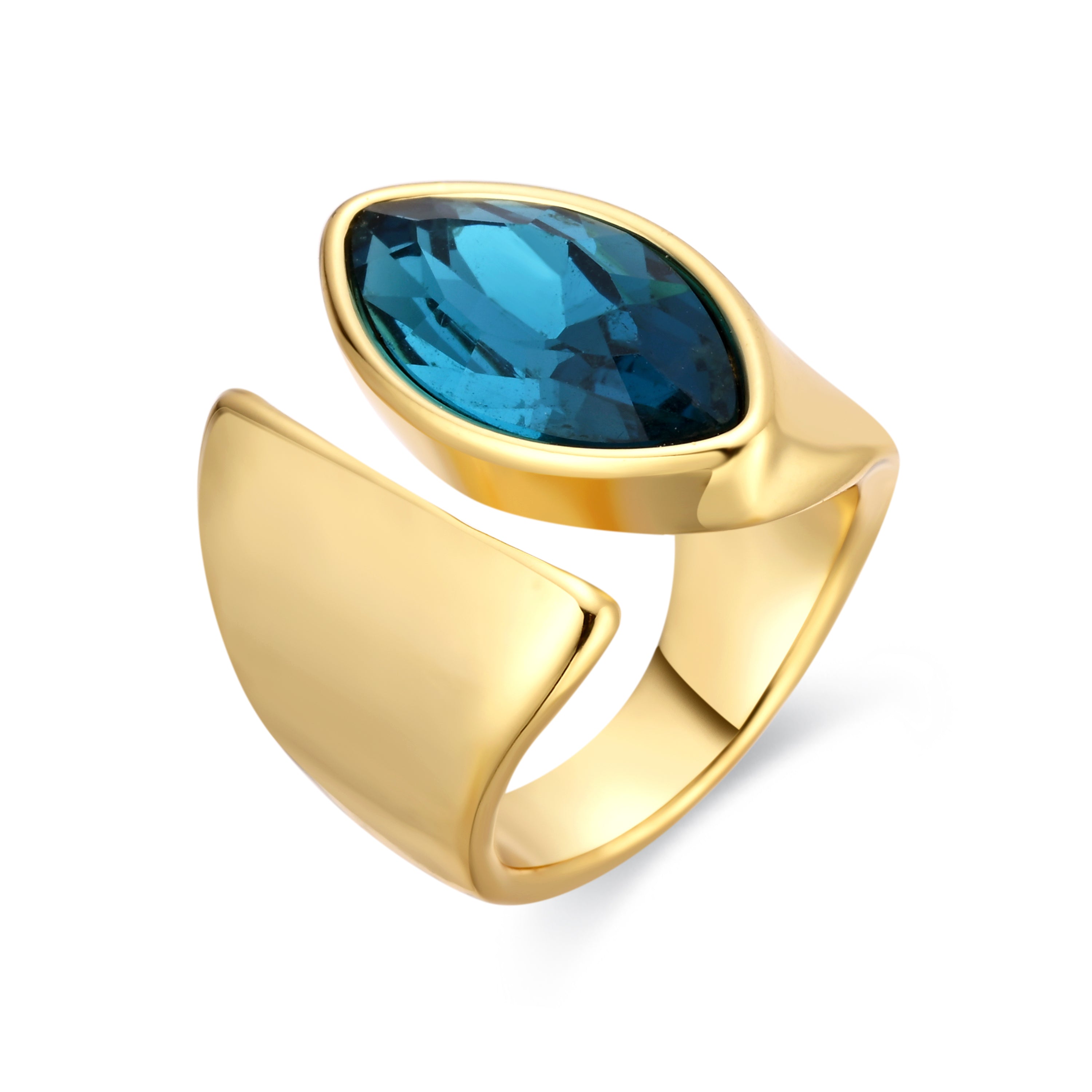 Anillo acabado en oro amarillo de 18k - Rinis