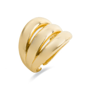 Anillo acabado en oro amarillo 18k