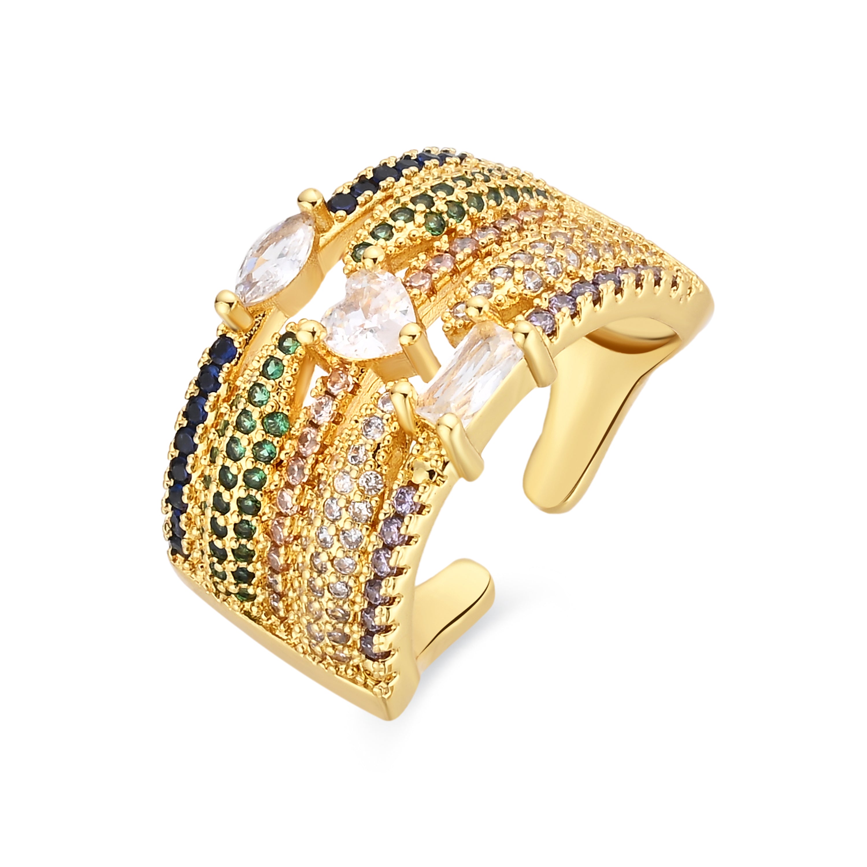 Anillo acabado en oro amarillo de 18k - Lasdu