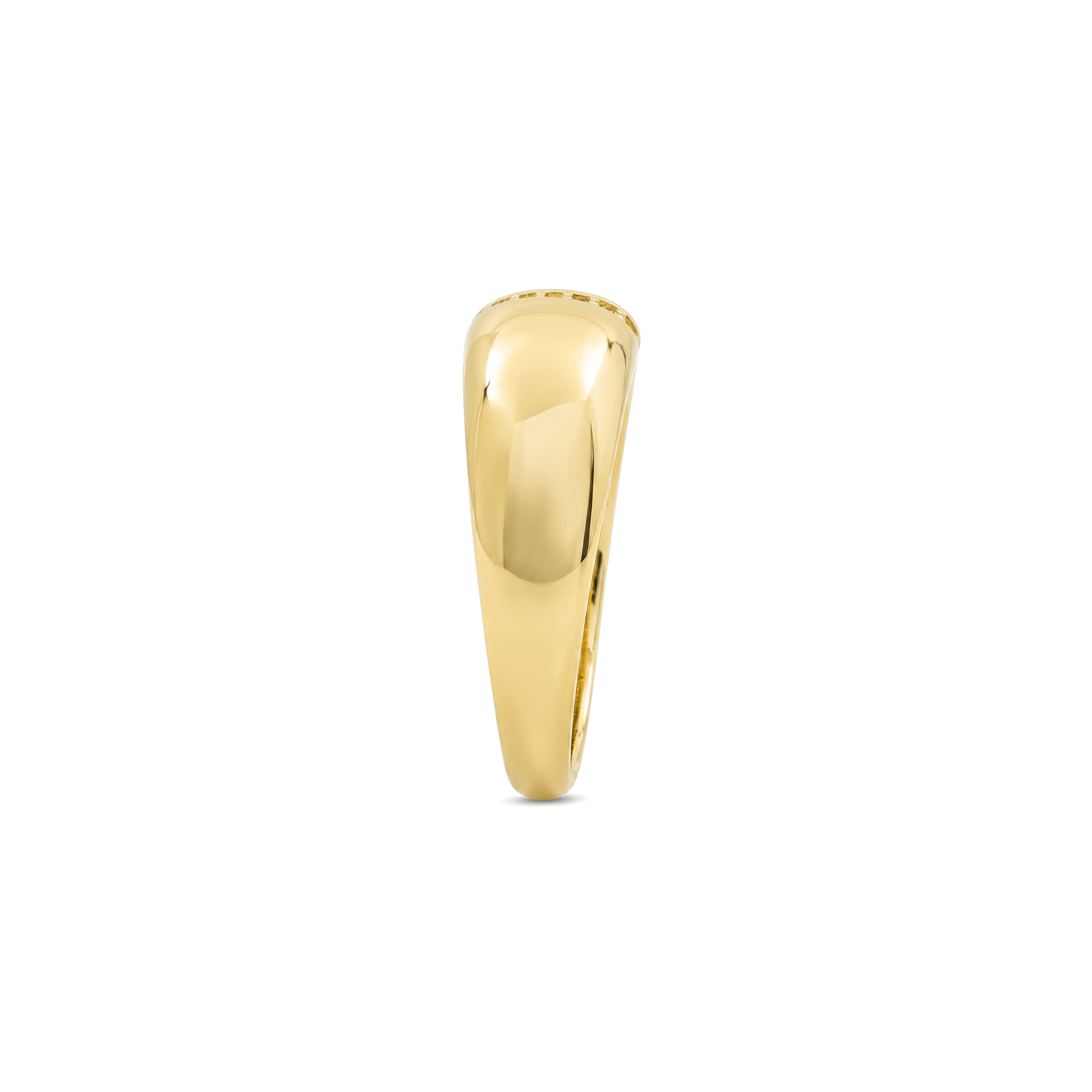 Anillo de Aleación de Metal y Circonita Brillante acabado en oro amarillo de 18k - Dushli