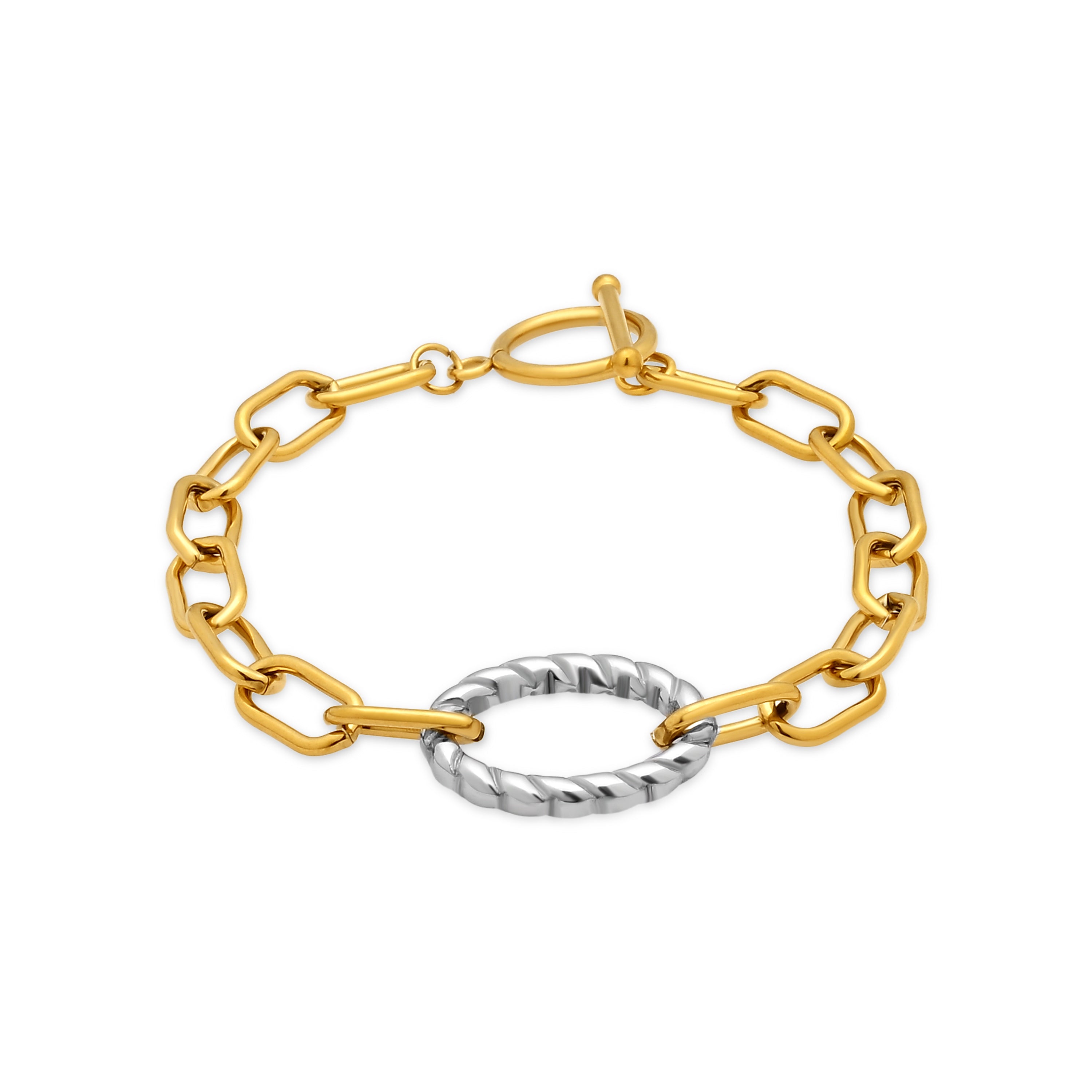 Pulsera acabado en oro amarillo de 18k - Hiami