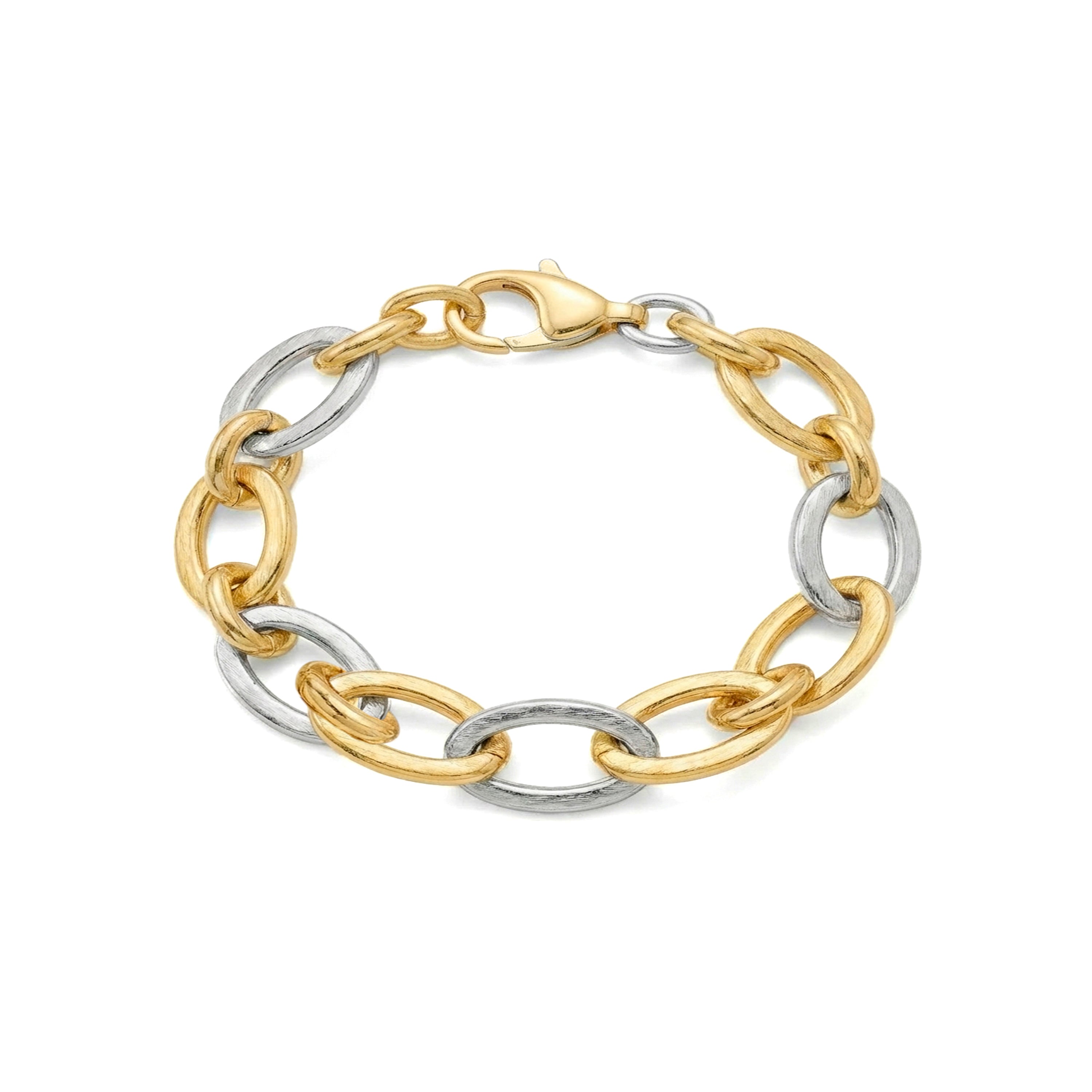 Pulsera acabado en oro amarillo de 18k - Adelky