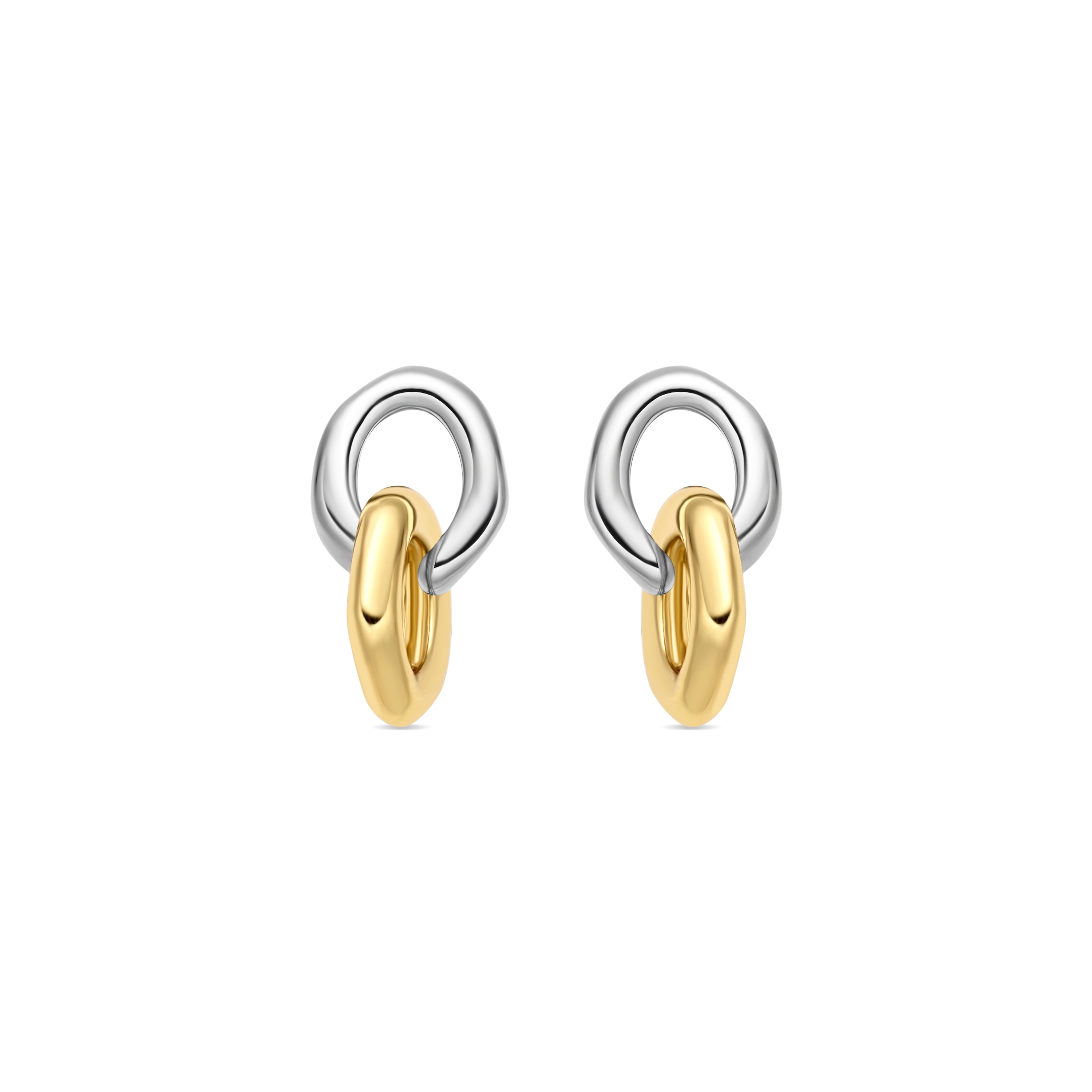 Pendientes acabado en rodio, Oro Amarillo y Rosa de 18K - Bume