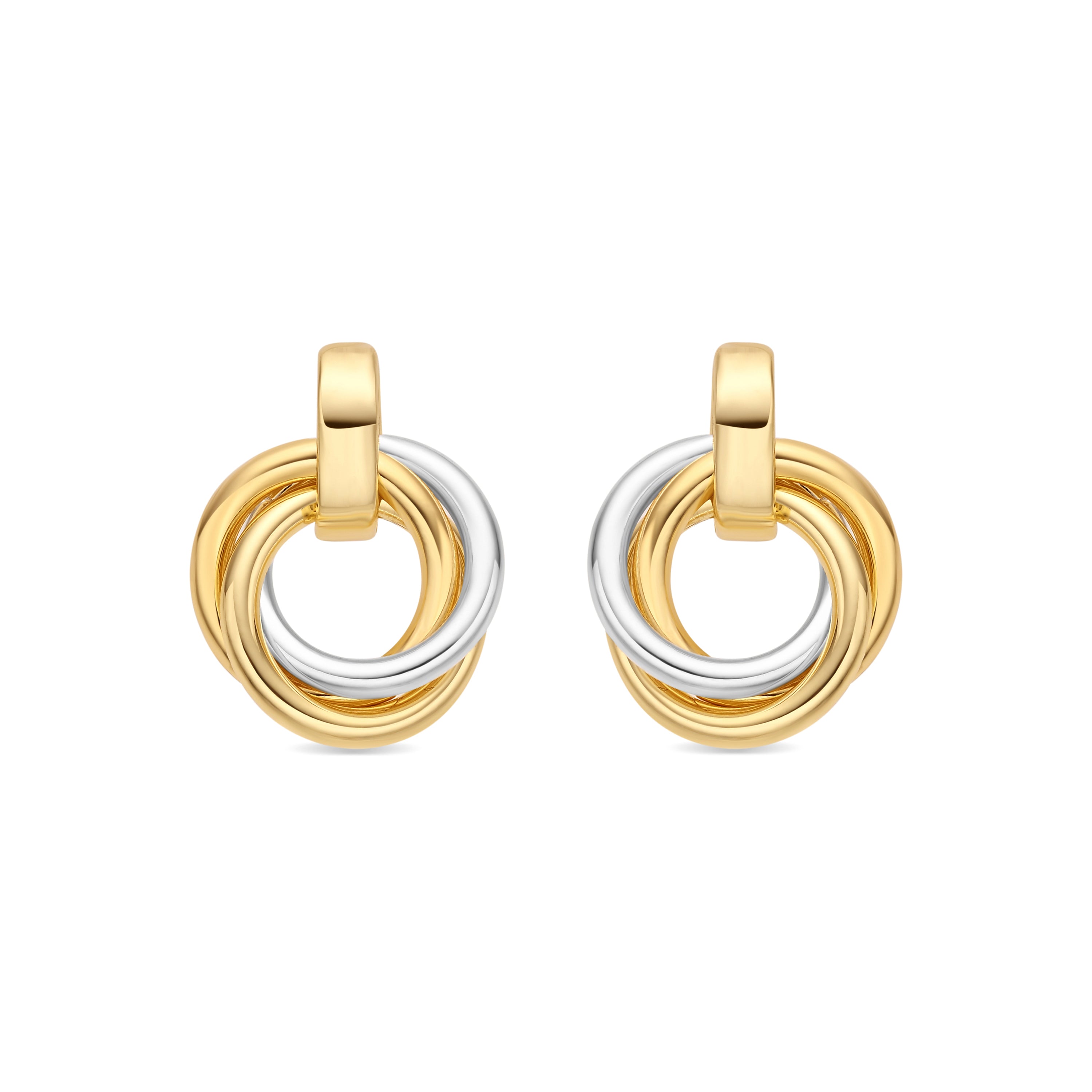 Pendientes acabado en oro amarillo de 18k - Uhuil