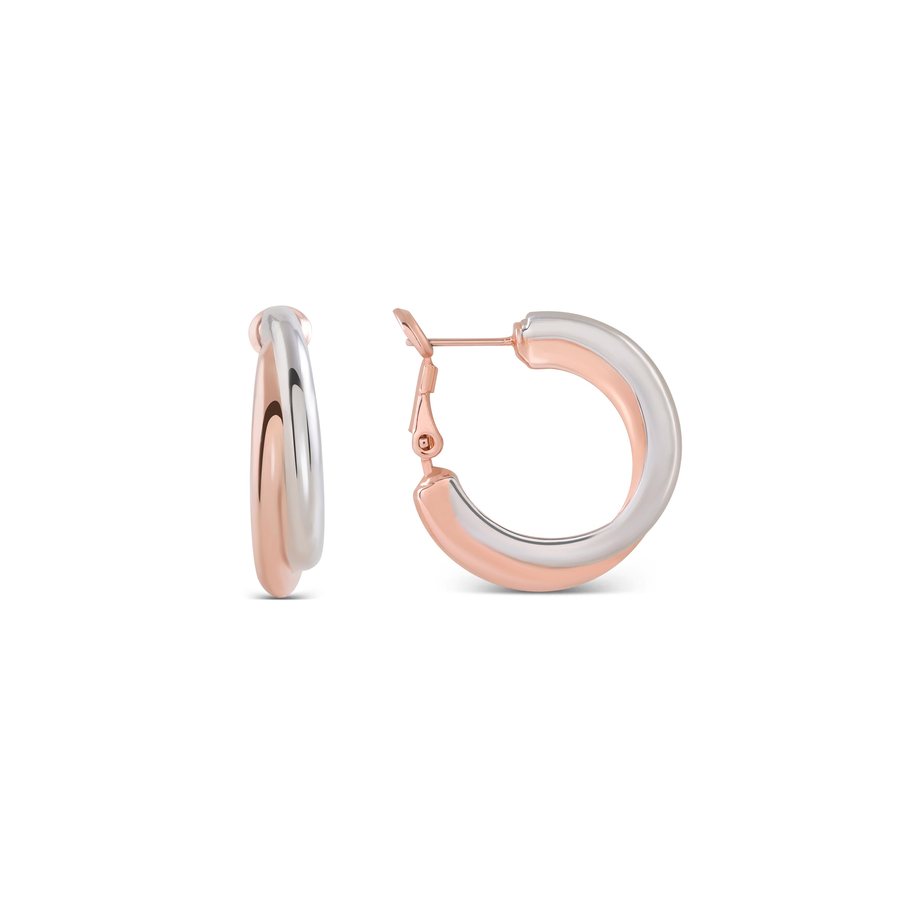 Pendientes acabados en oro rosa de 18K - Kalambo