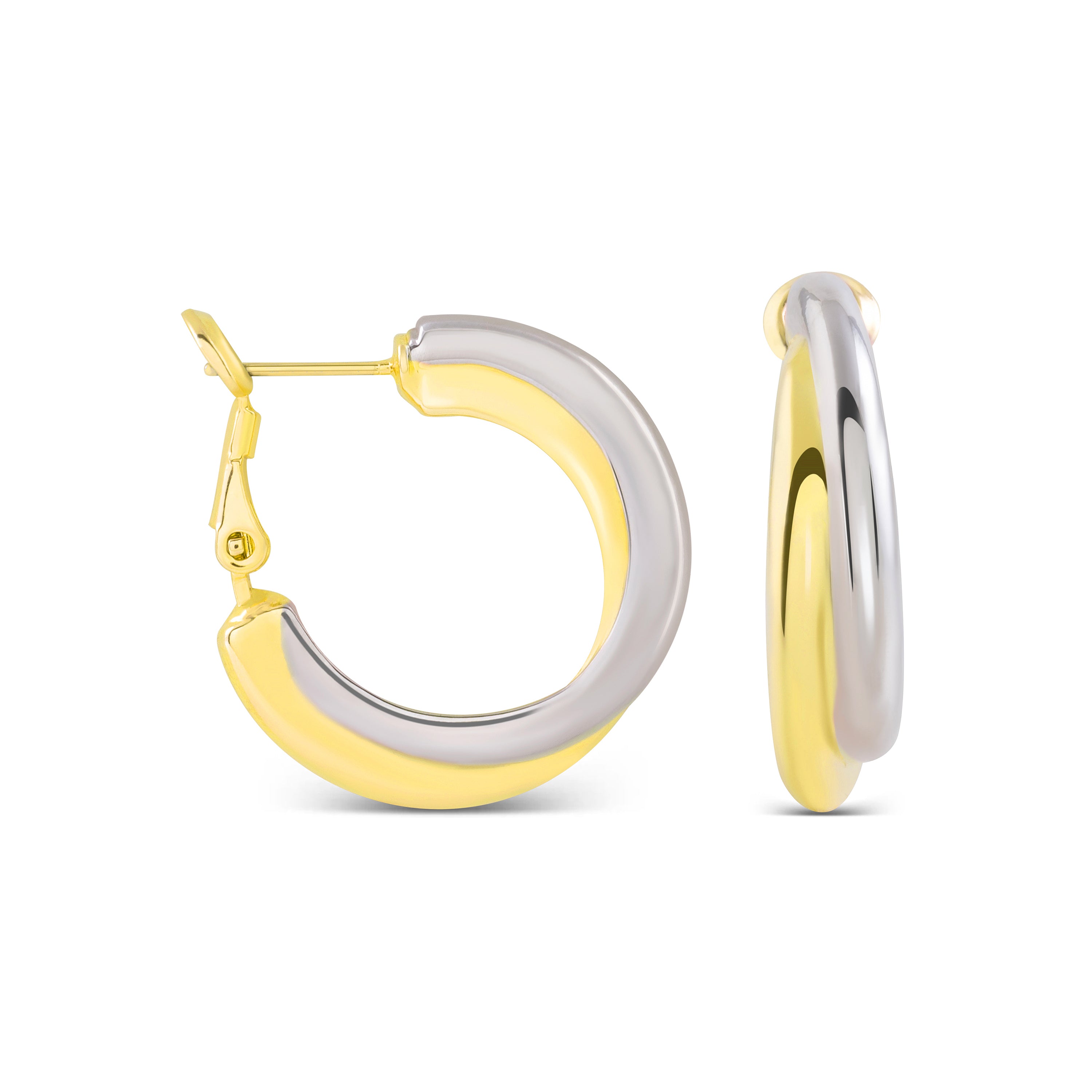 Pendientes acabados en oro amarillo de 18K - Kalambo