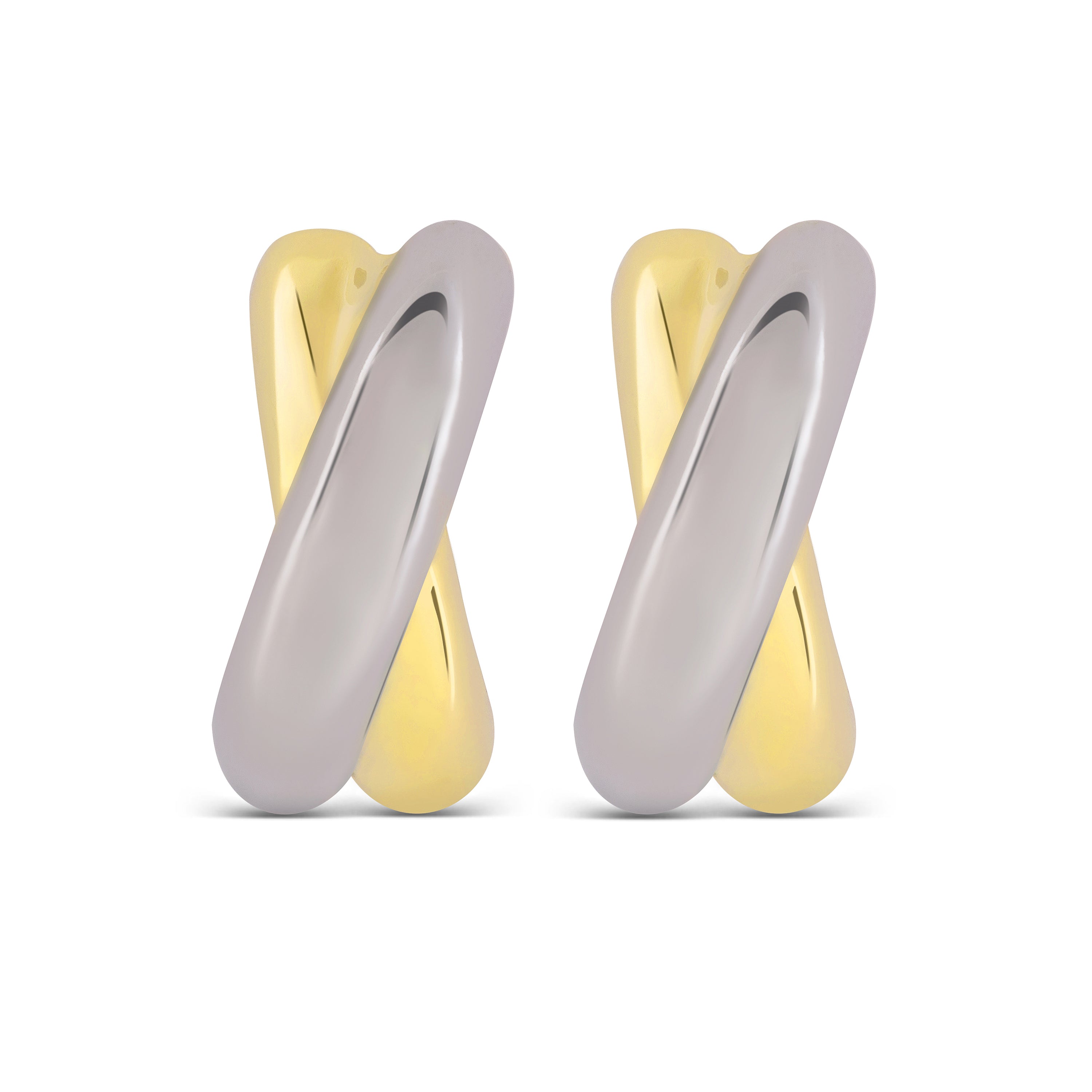 Pendientes acabados en oro amarillo de 18K - Dumiso