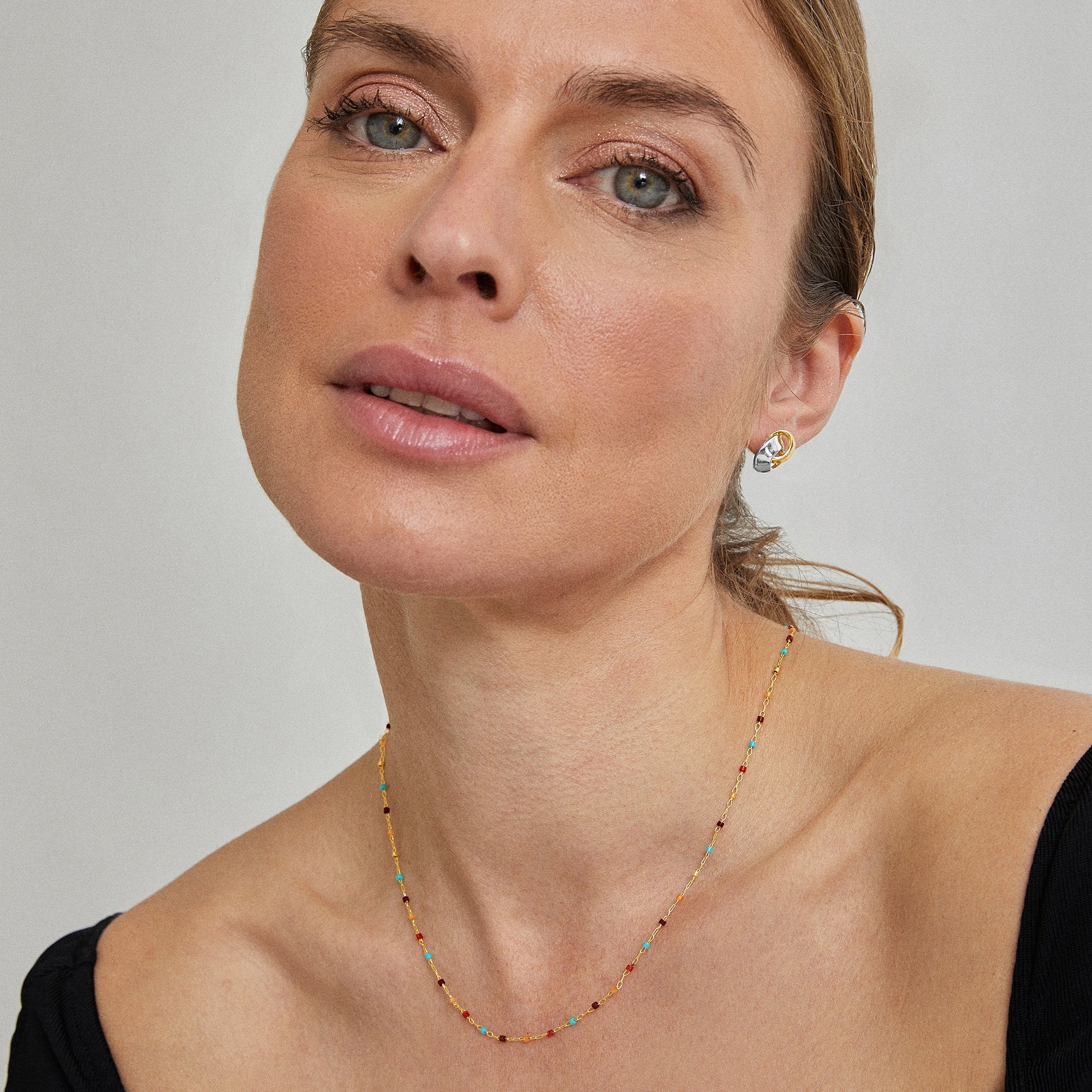 Pendientes acabados en oro amarillo de 18K - Bocar