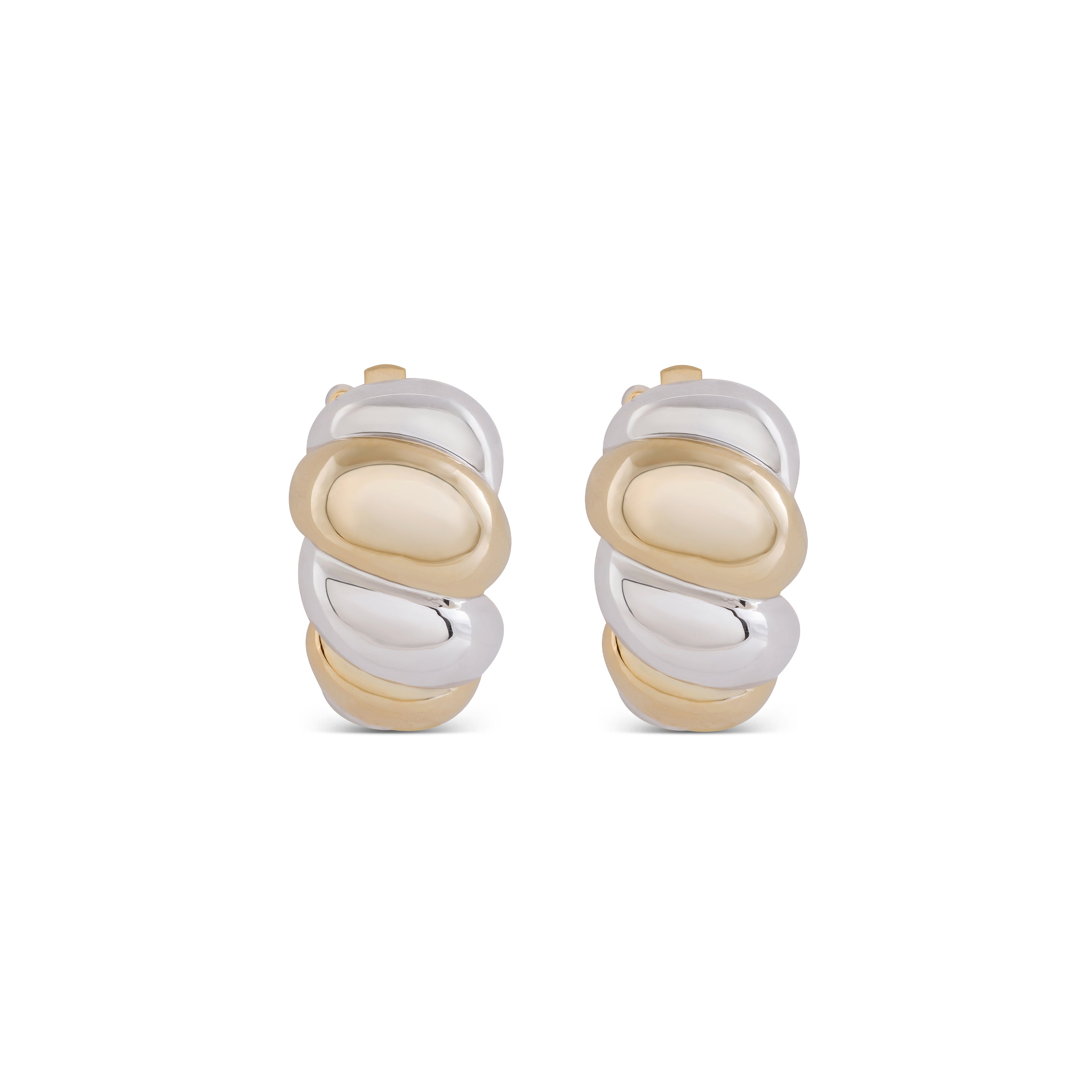 Pendientes acabados en oro rosa de 18K - Aliwa