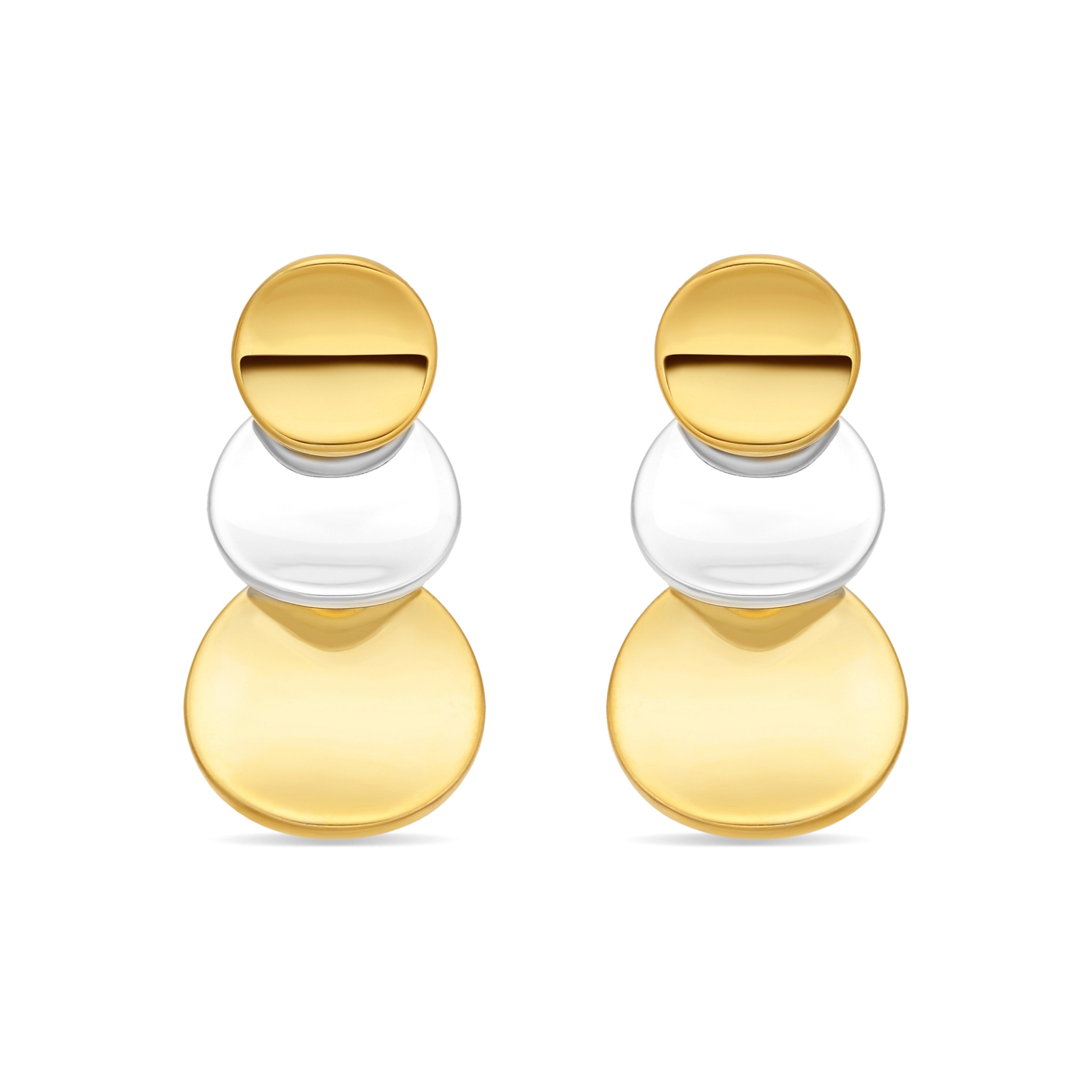 Pendientes acabado en oro amarillo de 18k - Nahab