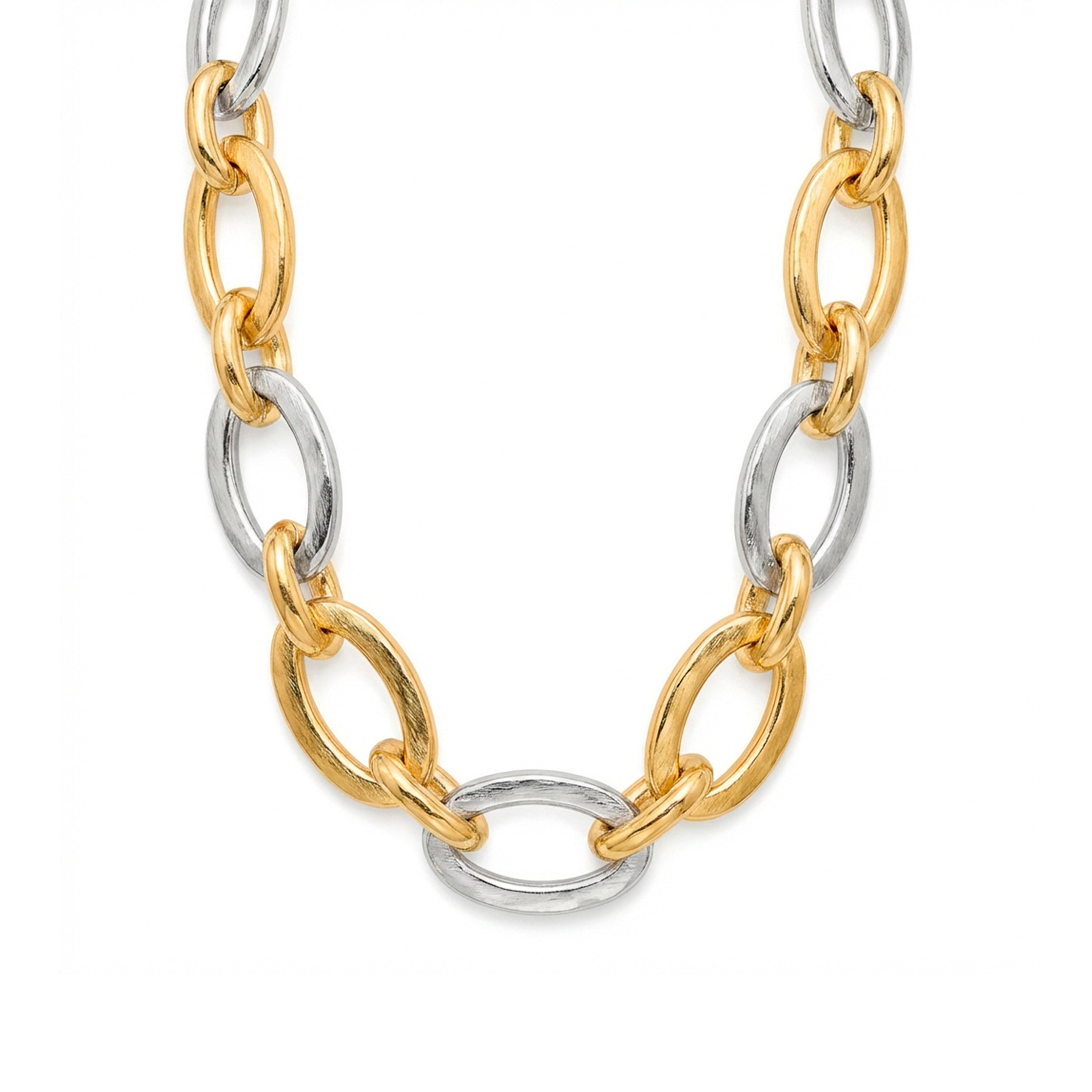 Collar acabado en oro amarillo de 18k - Adelky