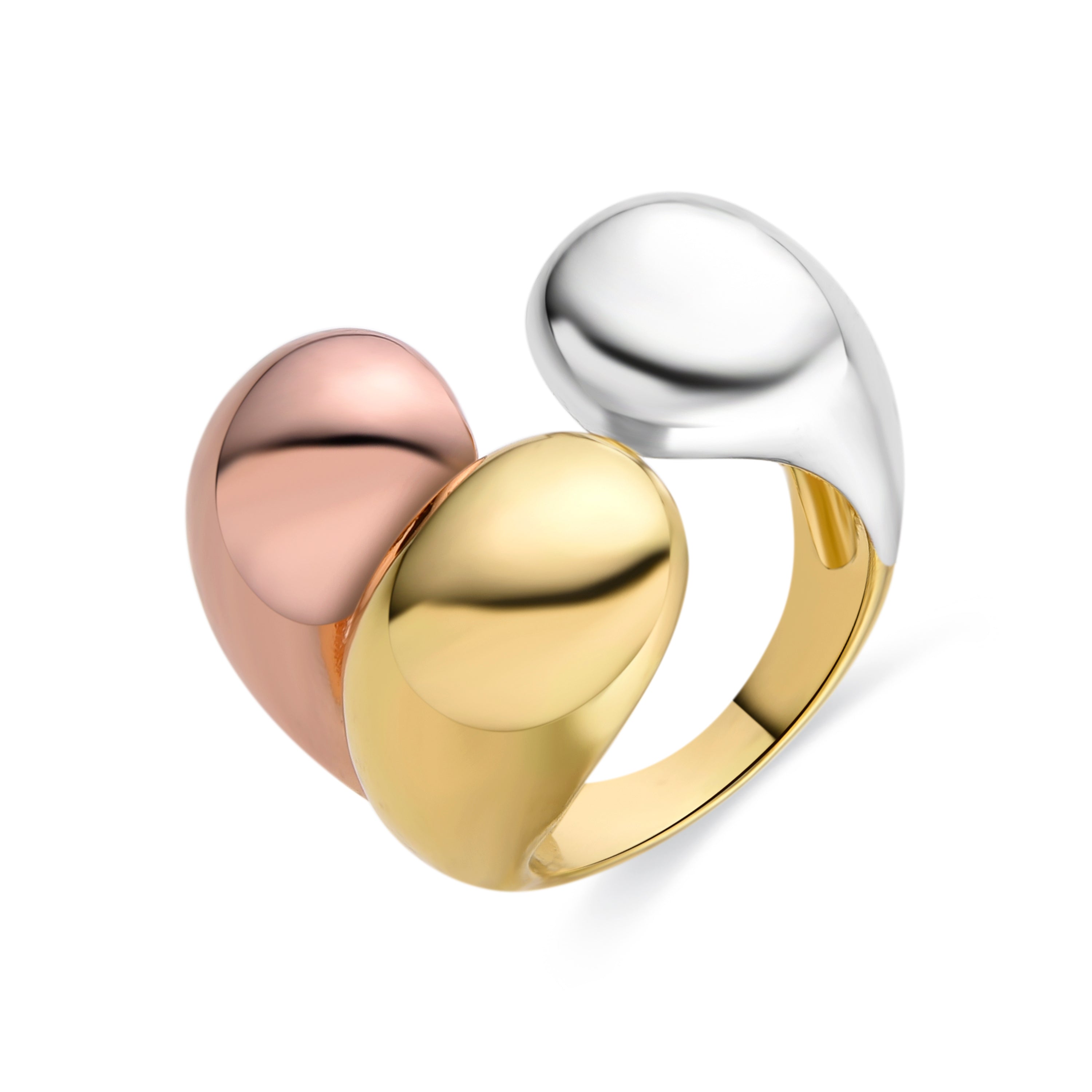 Anillo acabado en oro amarillo de 18K - Lakni
