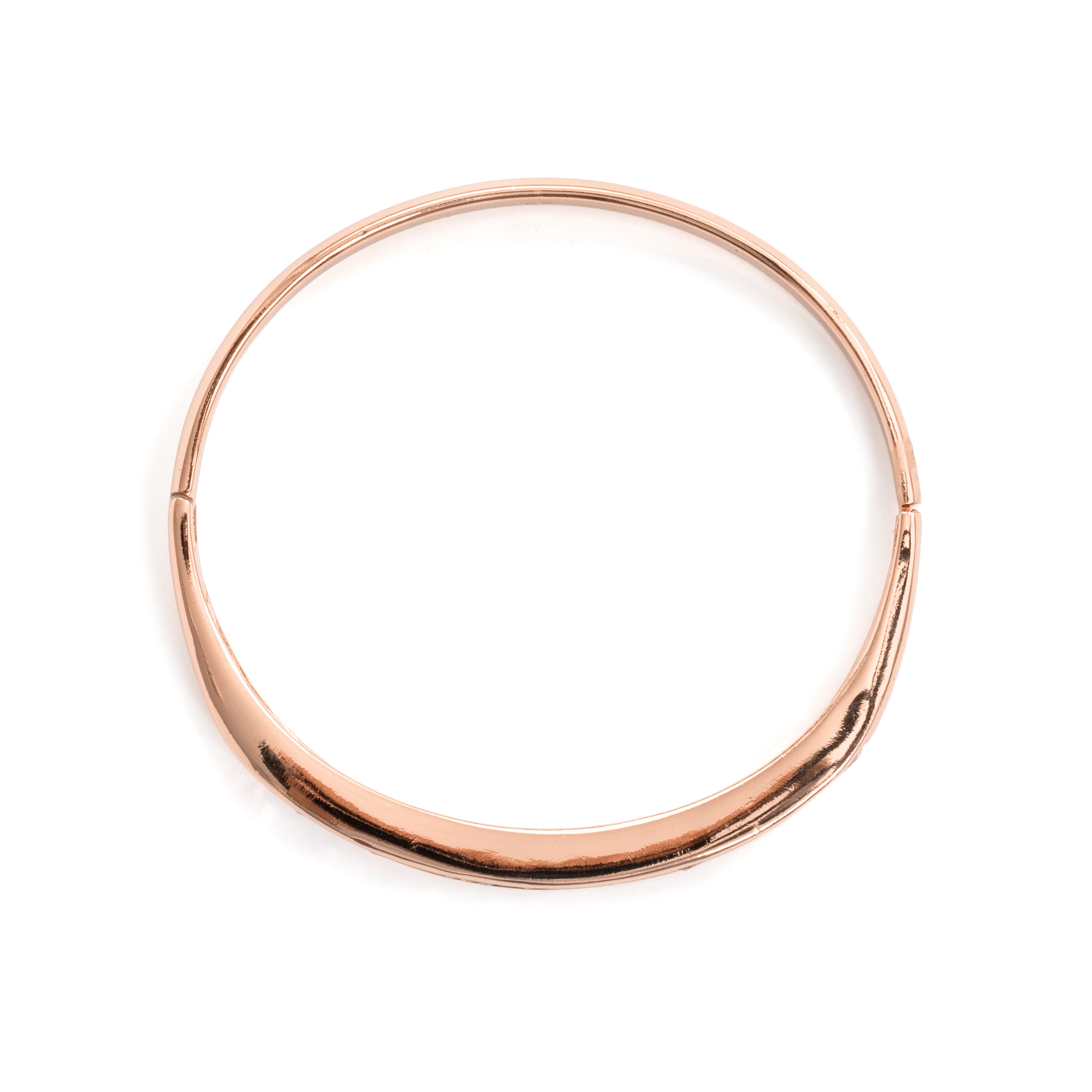 Pulsera de Aleación de Metal y Circonita Multicolor acabado en oro rosa de 18k - Hofnar