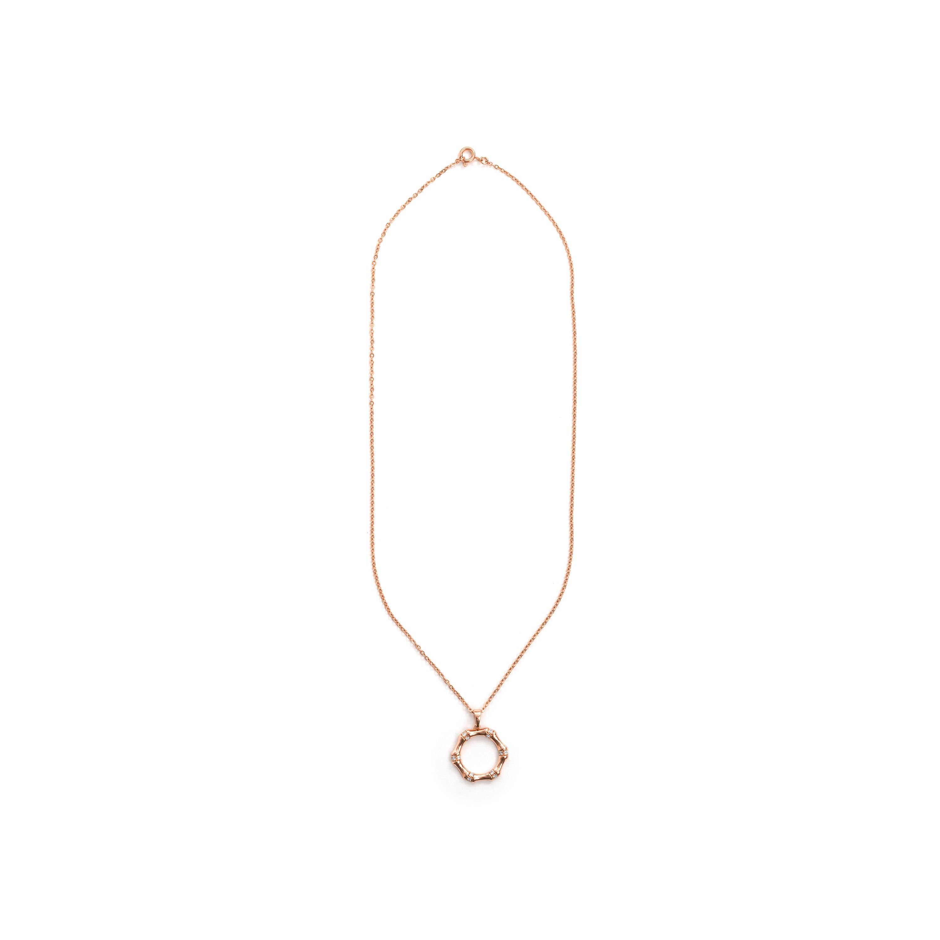 Collar de Aleación de Metal y Circonita Brillante acabado en oro rosa de 18k - Haut