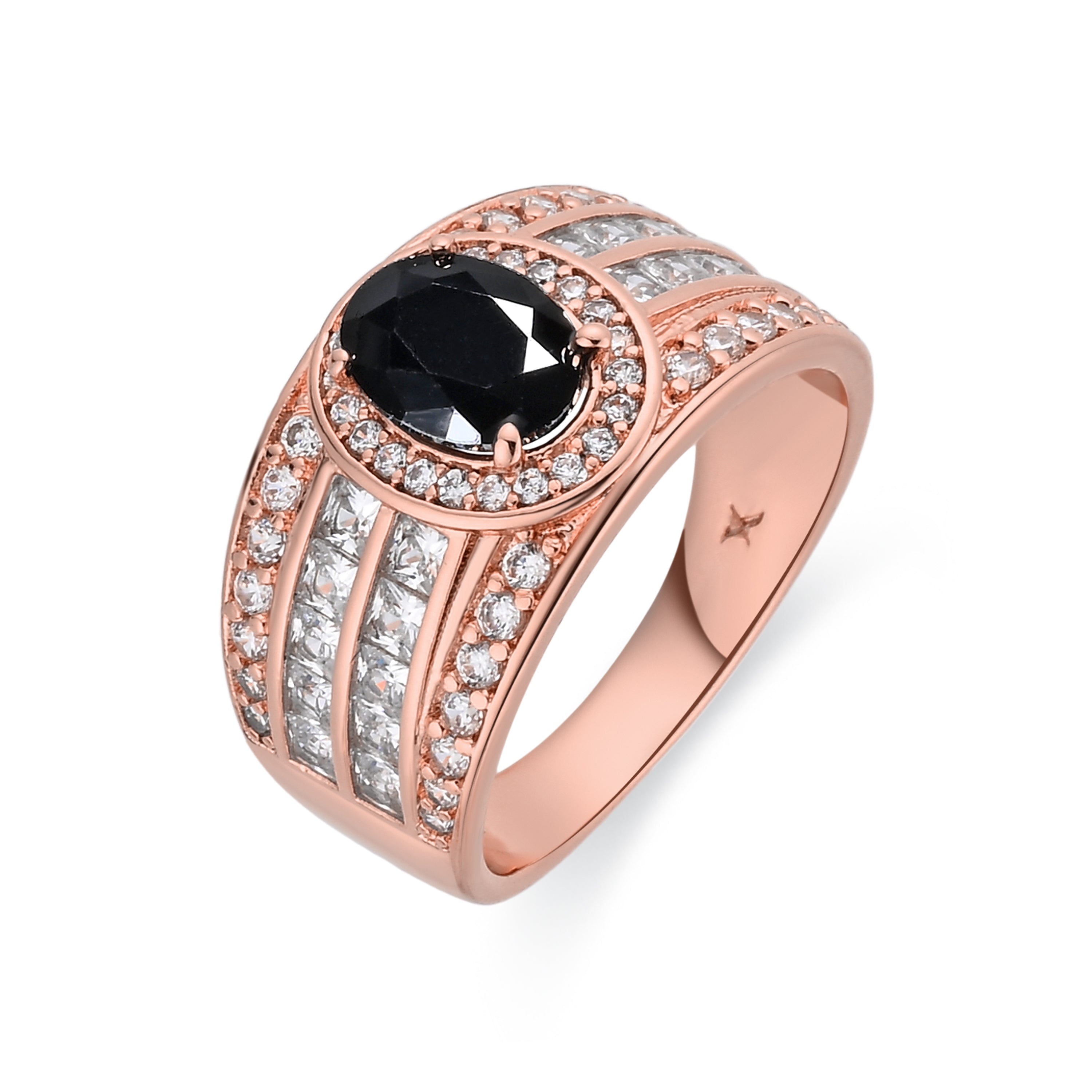 Anillo acabado en rodio - Idril