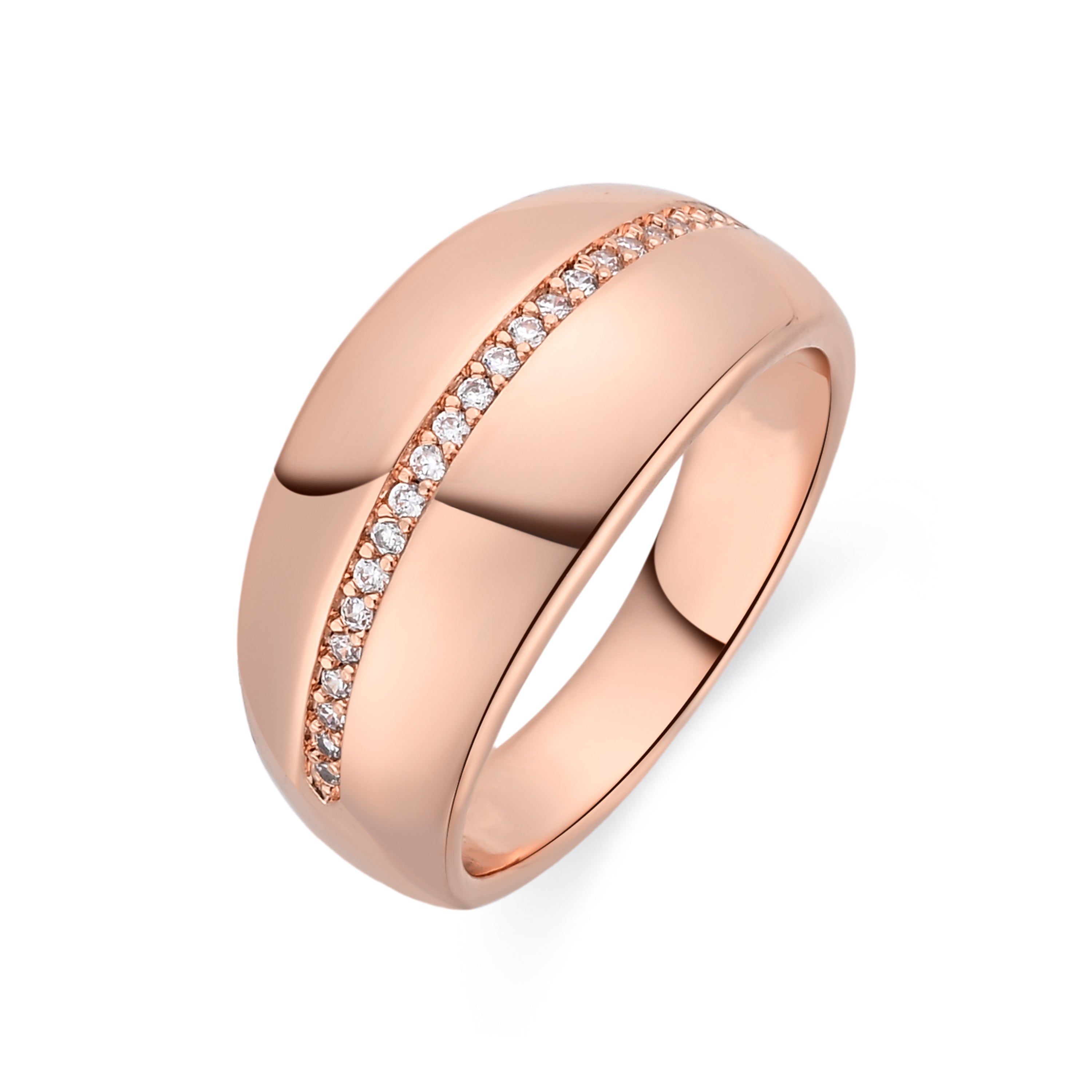 Anillo acabado en oro amarillo de 18k - Vasak