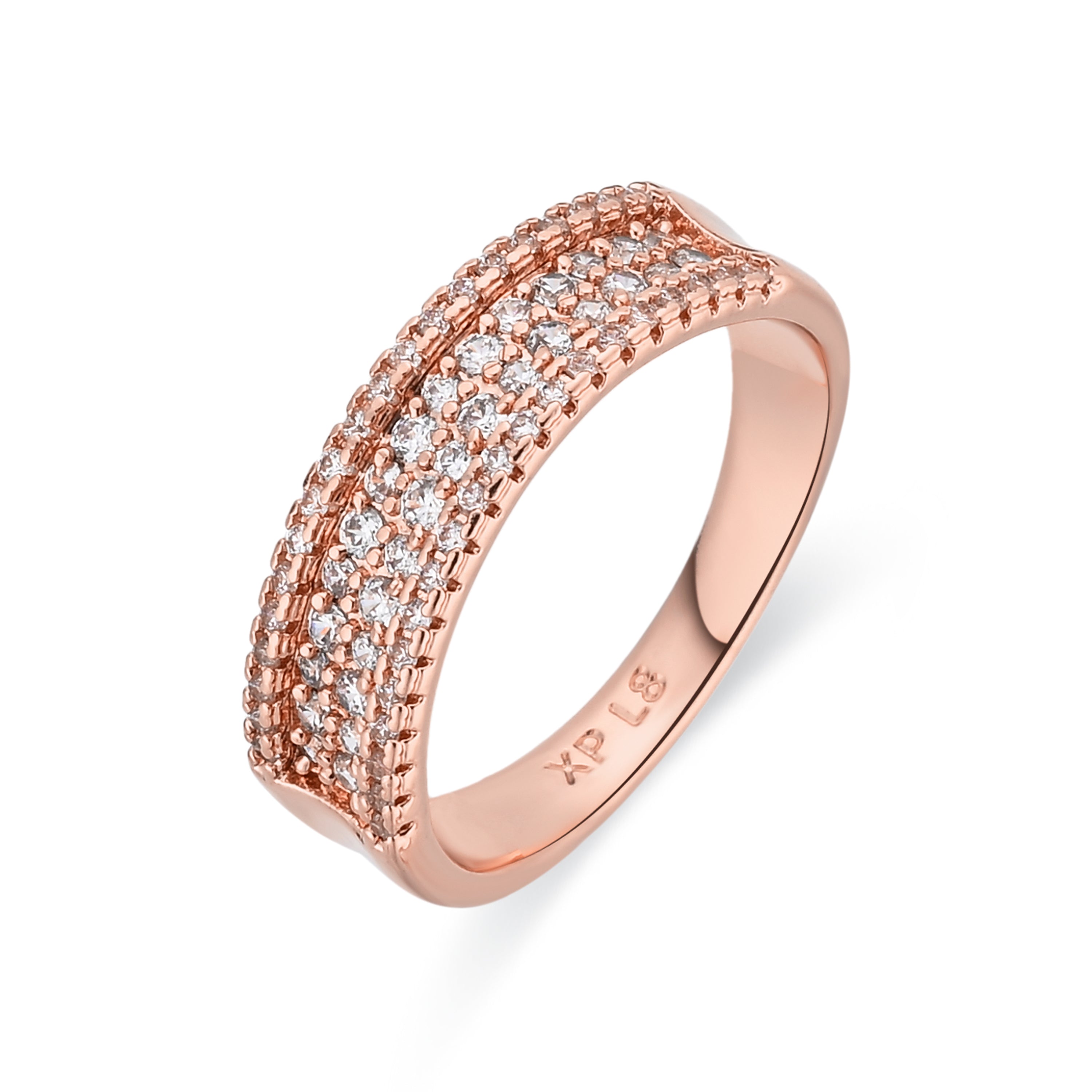 Anillo con Ojo de Gato Multicolor acabado oro 18k - Shureo