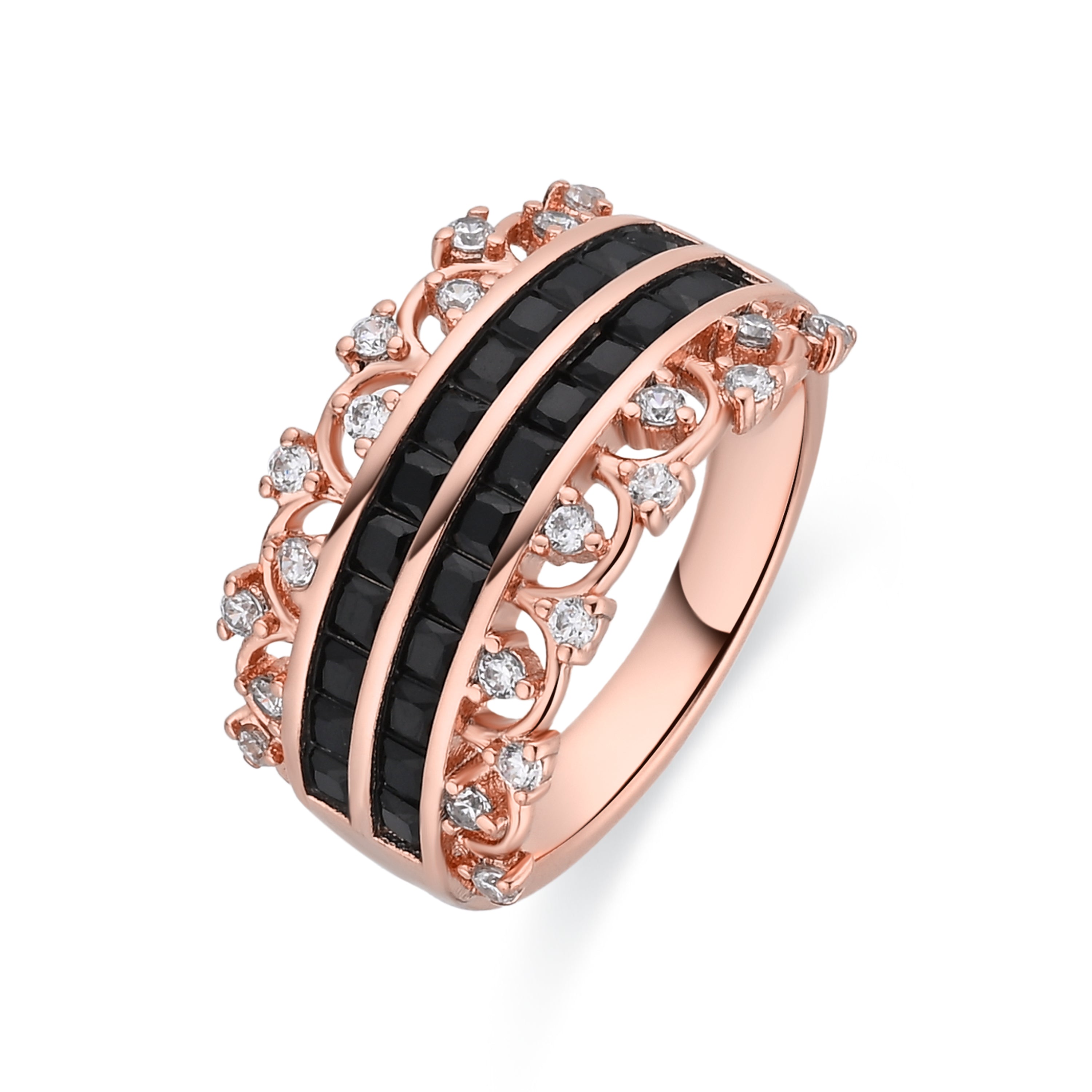 Anillo con Ojo de Gato Multicolor acabado oro 18k - Shureo