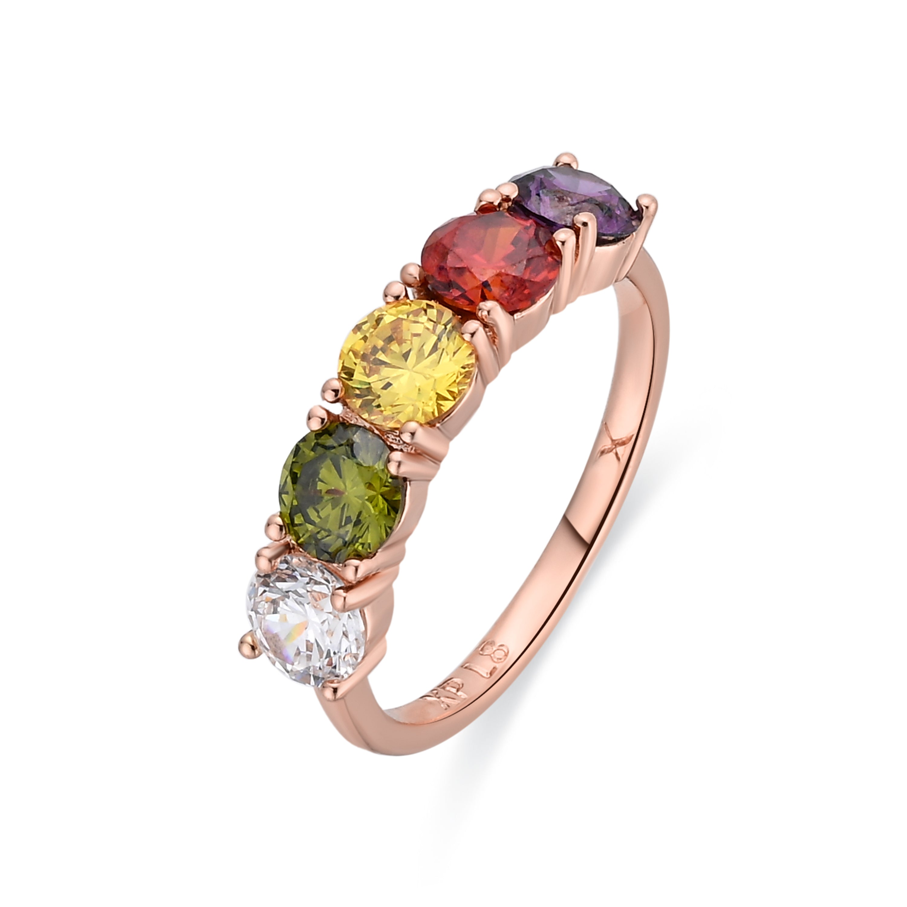 Anillo acabado en oro amarillo de 18k - Pukba