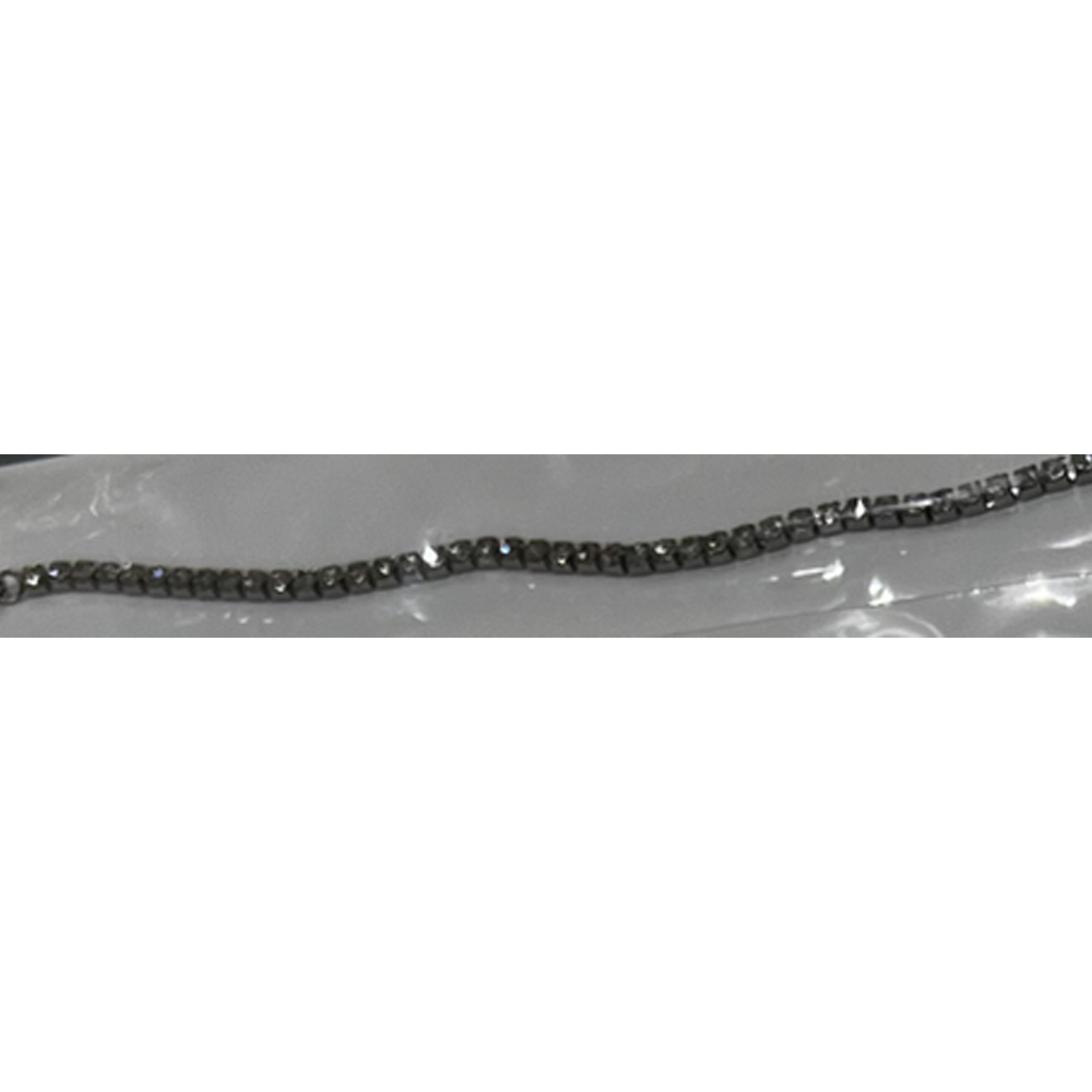 Tobillera de Aleación de Metal y Circonita Brillante acabado en rodio - Hatak