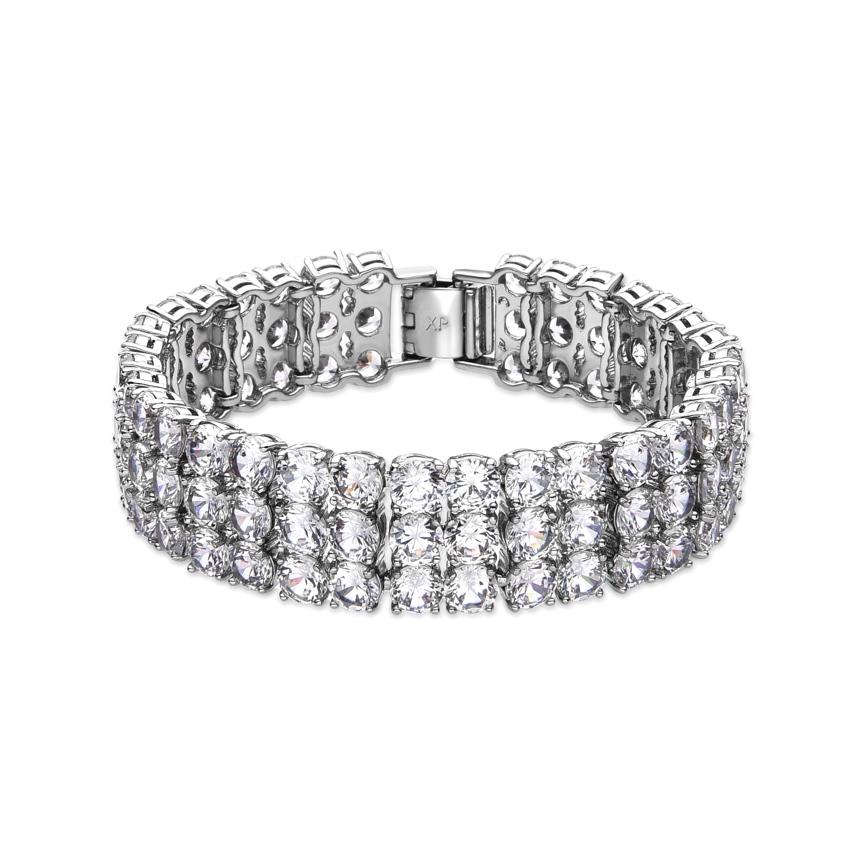 Bracelet avec Zircone Brillante finition argent - Laiko