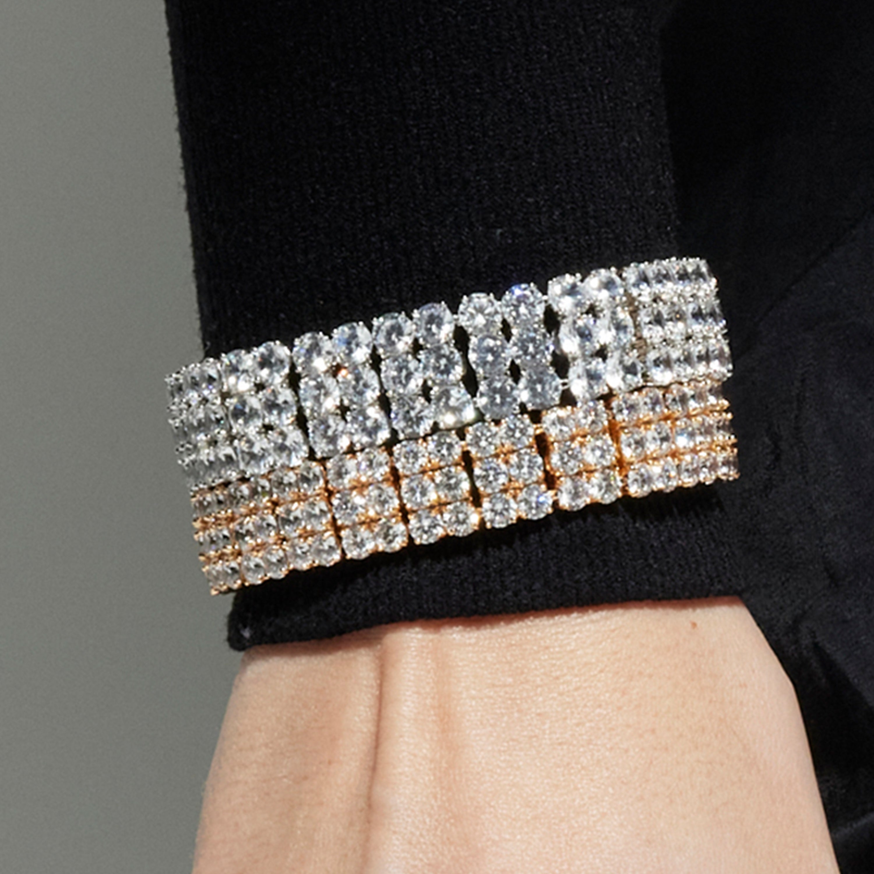 Bracelet avec Zircone Brillante finition argent - Laiko