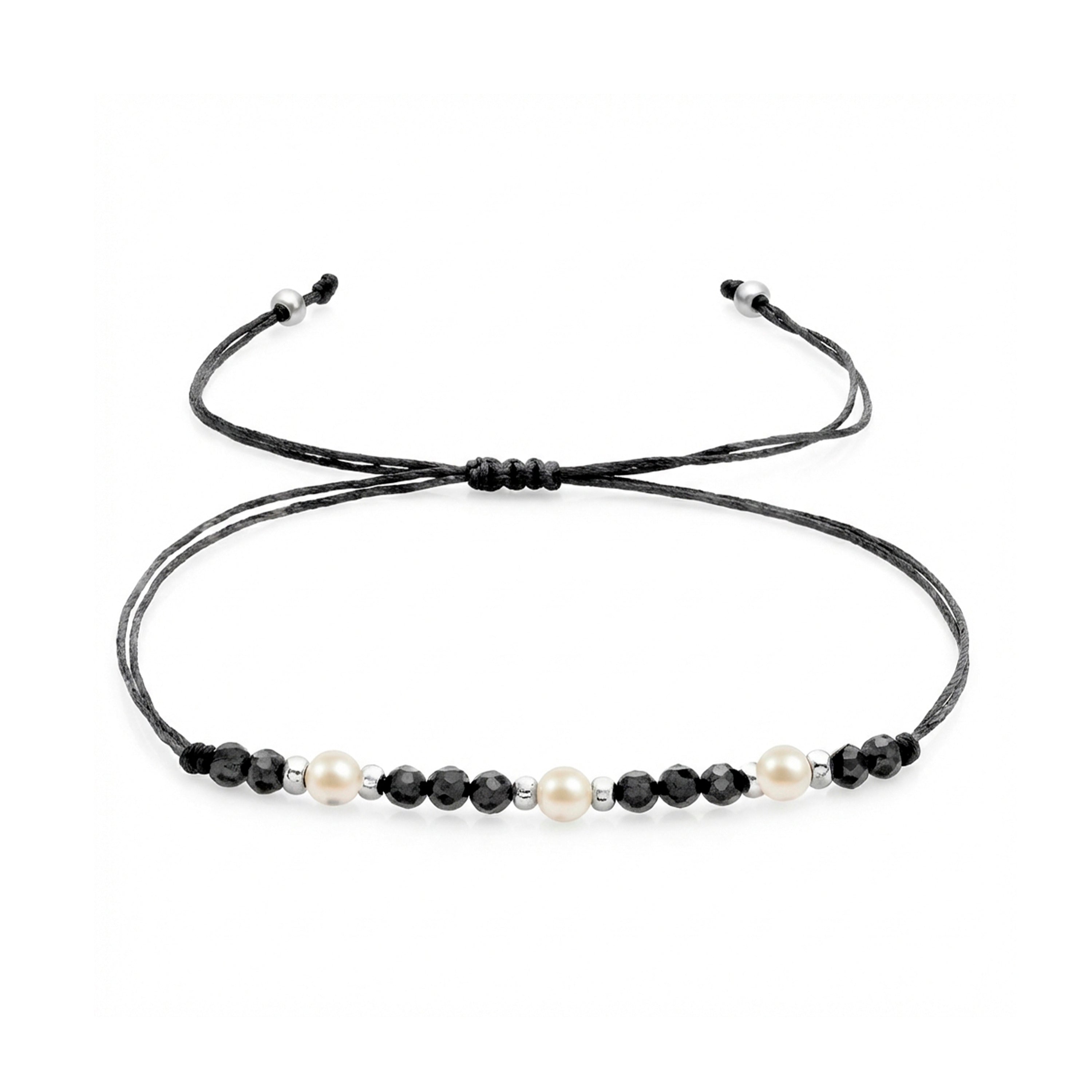 Pulsera de Perla Blanca acabado en Rodio - Shysal