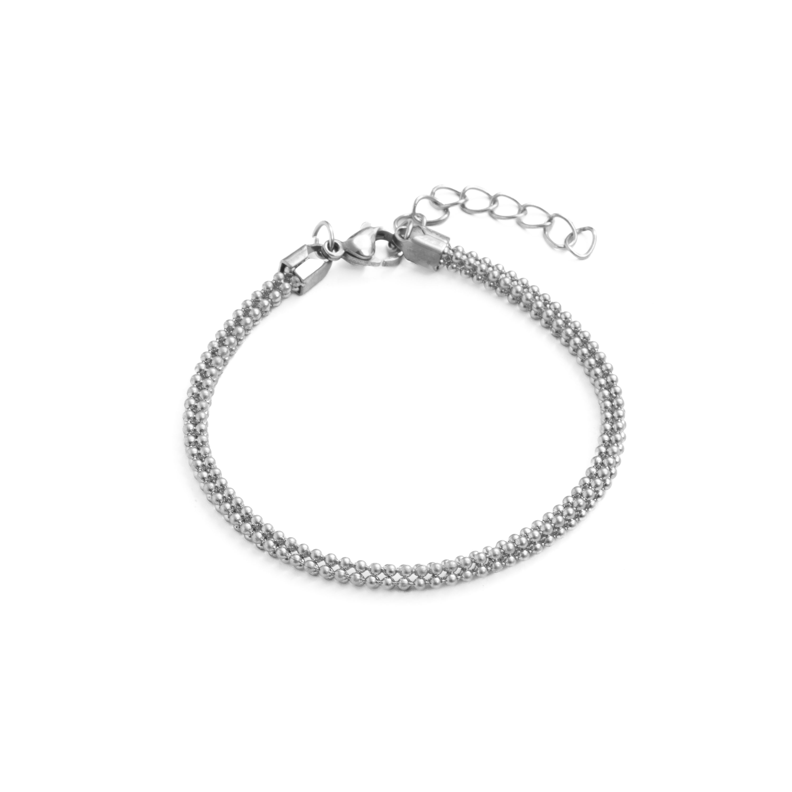 Pulsera acabado en rodio - Dahdan