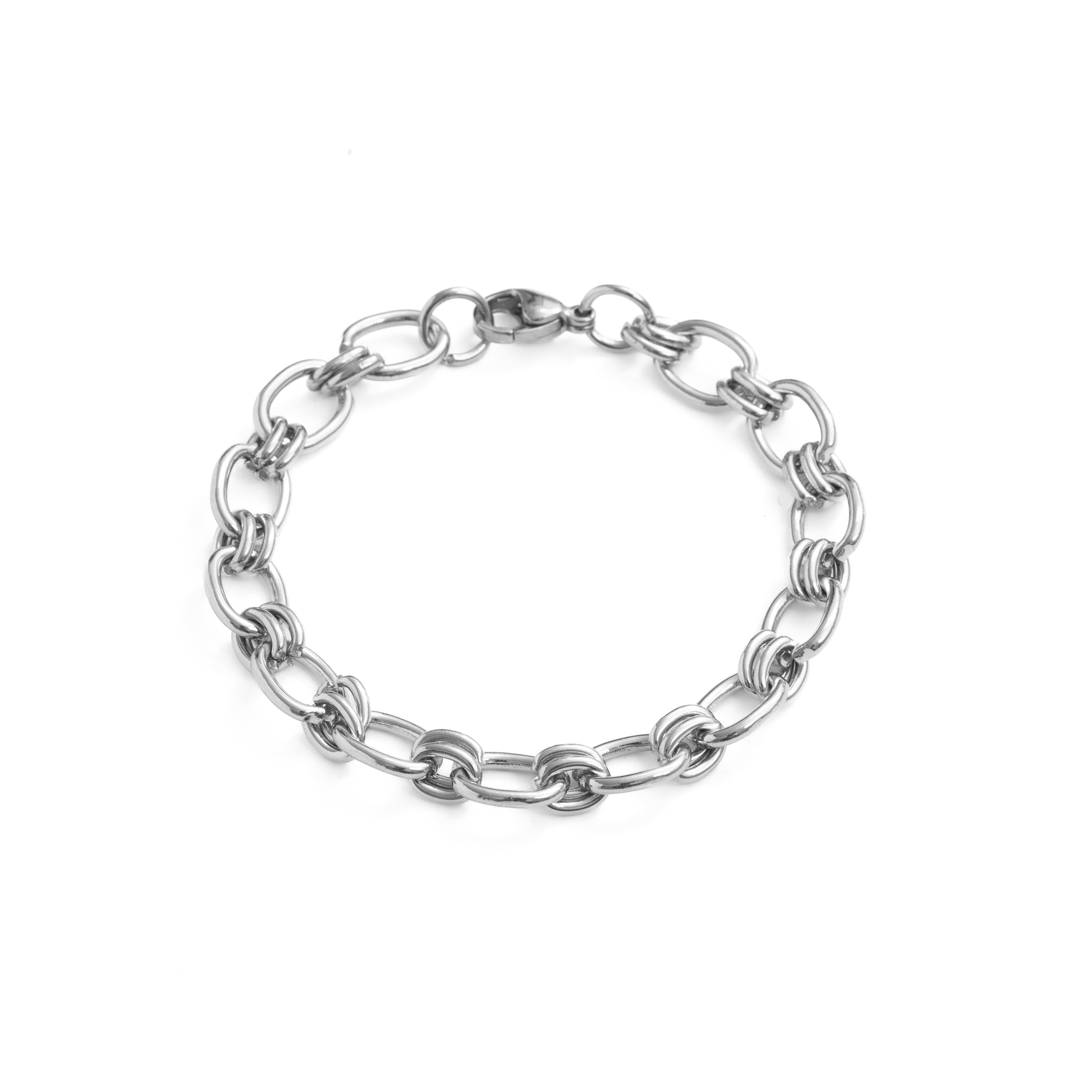 Pulsera acabado en rodio - Hataj