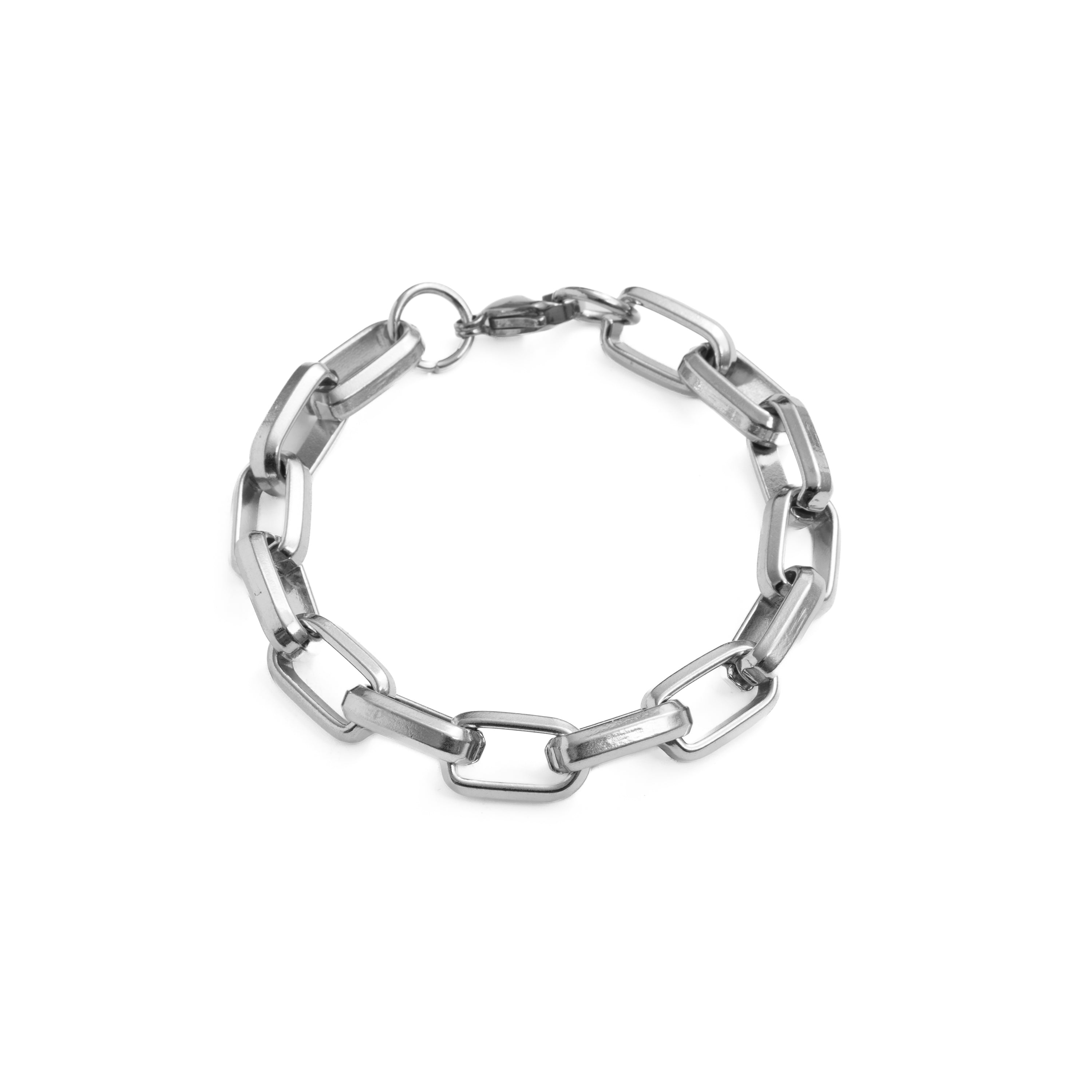 Pulsera acabado en rodio - Hexlo