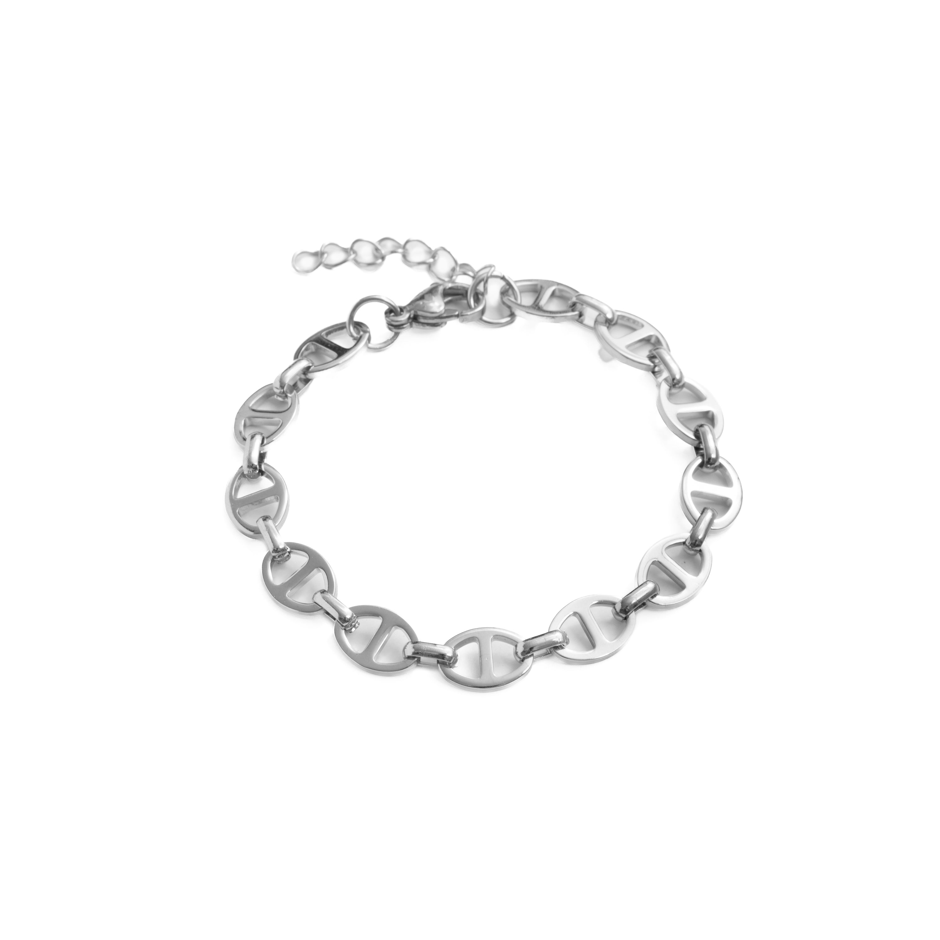 Pulsera acabado en rodio - Kisa