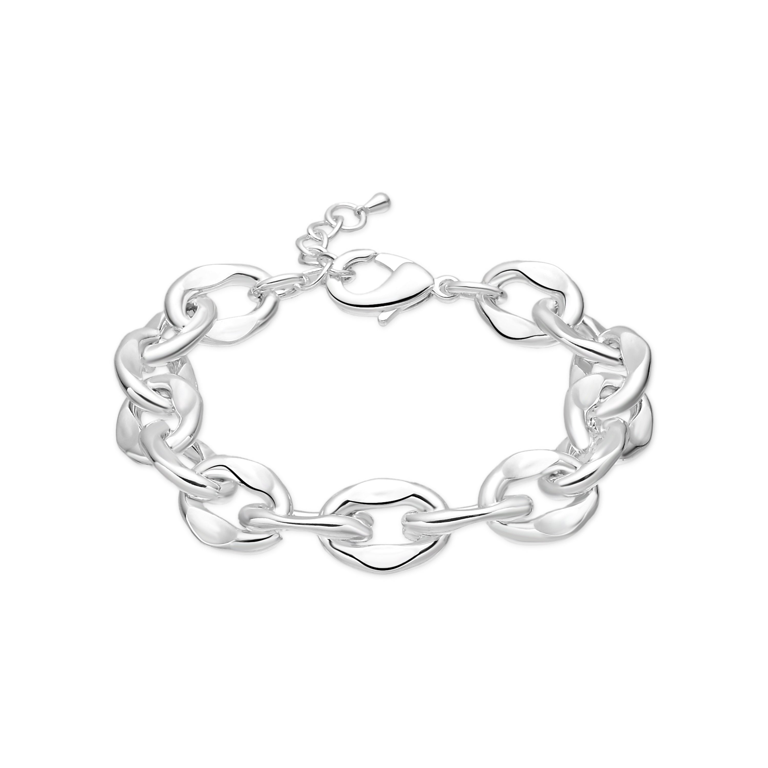 Pulsera acabado en rodio - Pazi