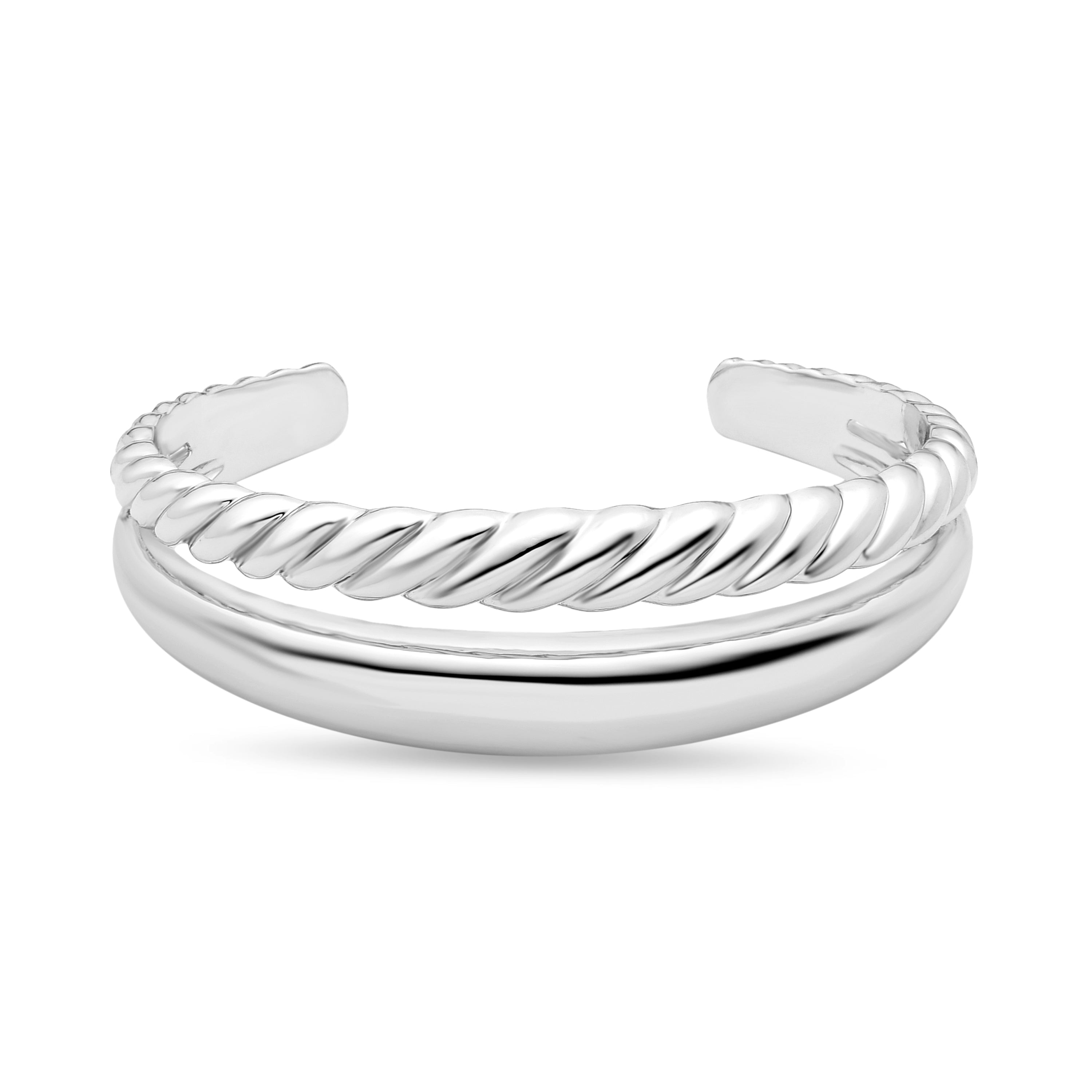 Pulsera acabada en rodio - Reika