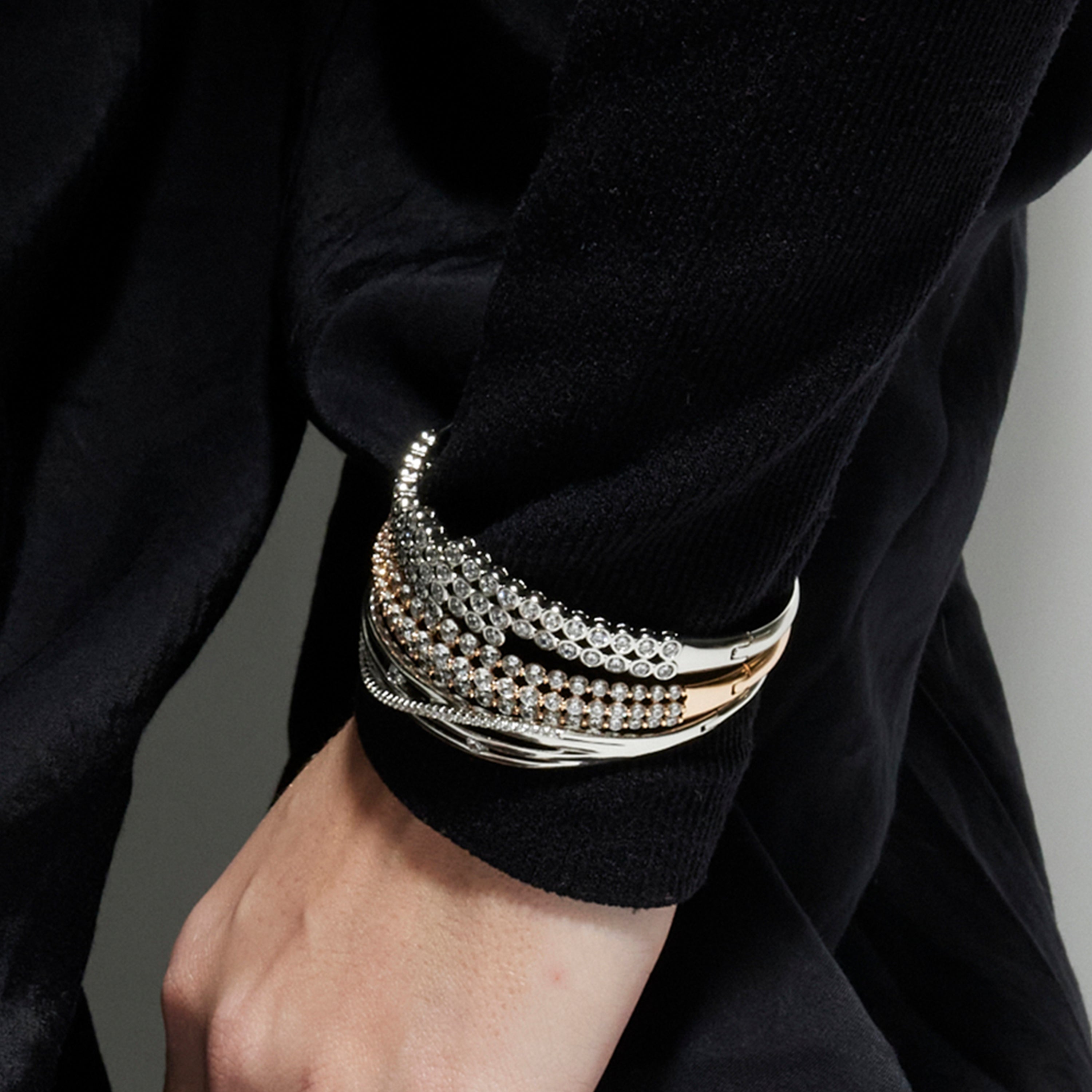 Bracelet avec Zircone Brillante finition argent - Rienme