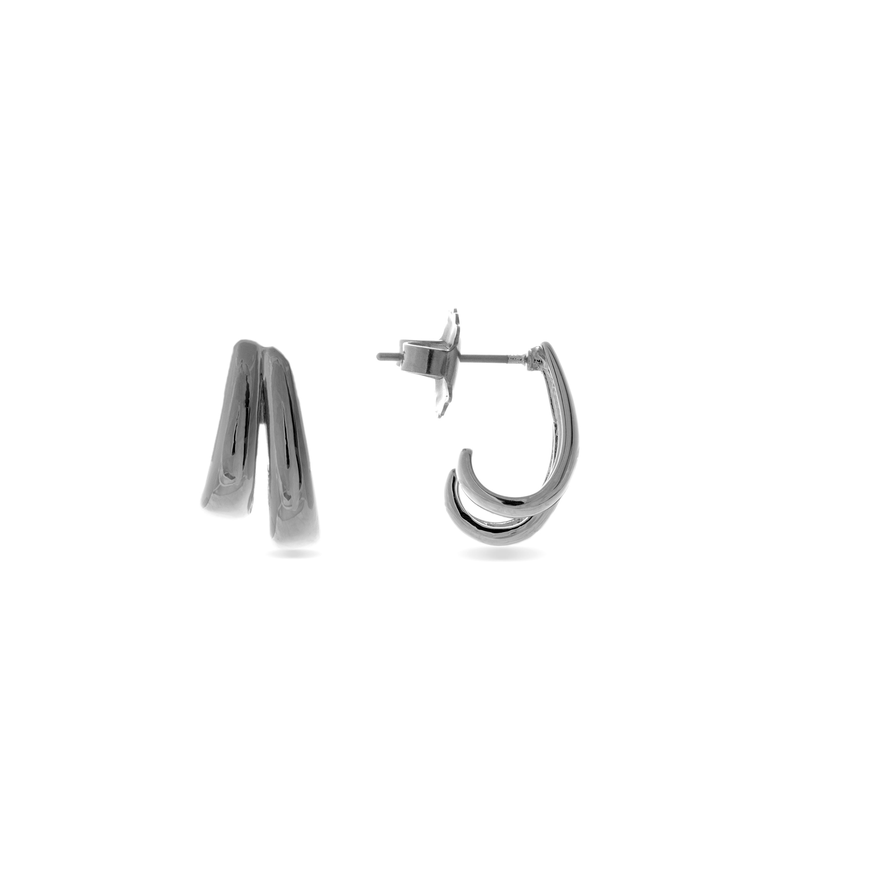 Pendientes acabados en oro amarillo de 18K - Fawton